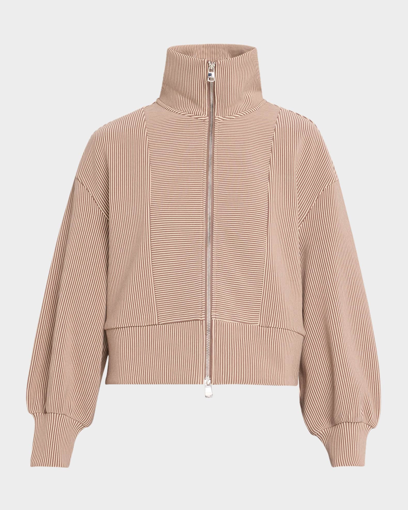 Gibbs Ribbed Zip-Front Sweatshirt 0
