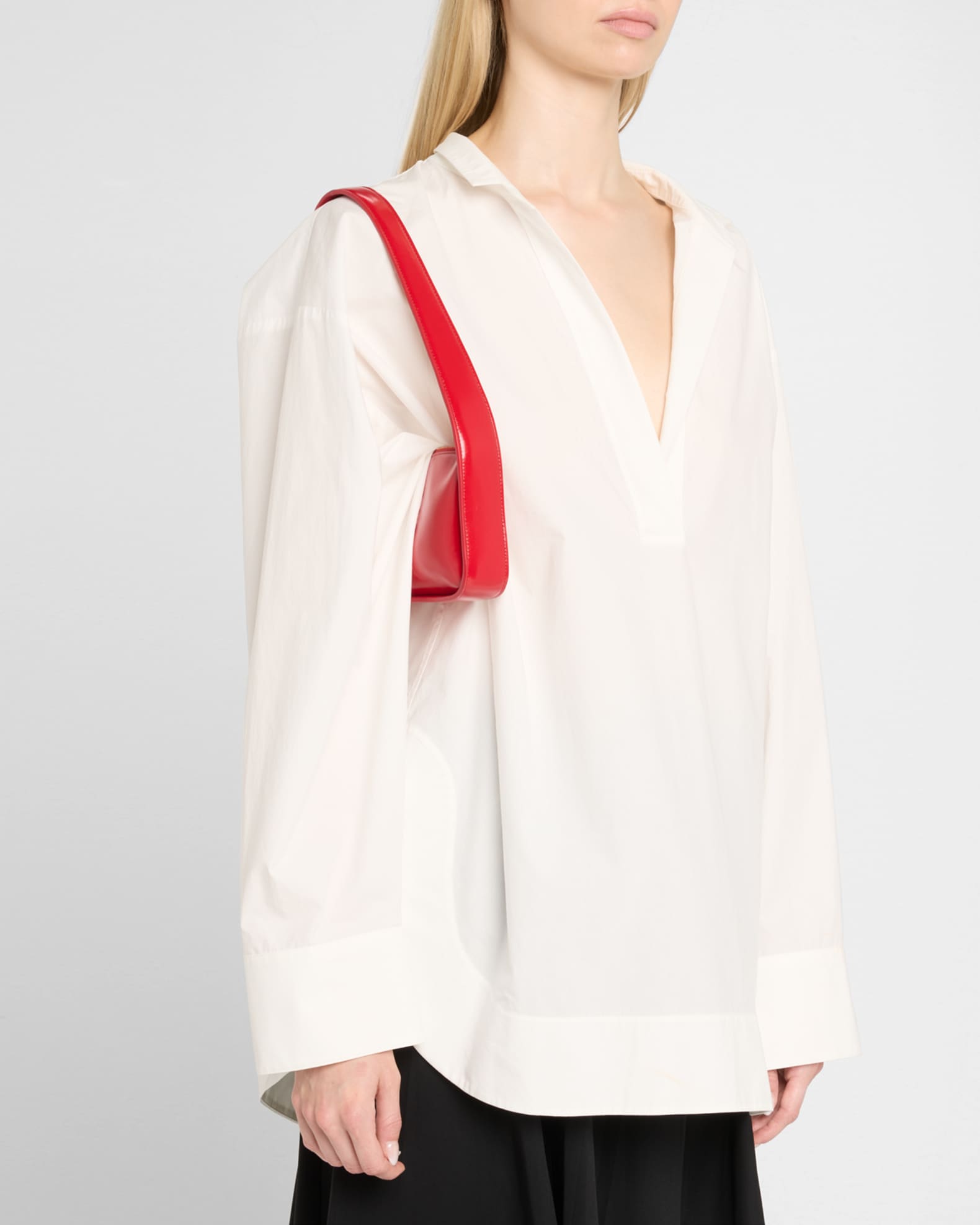 Lori Crackle Patent Leather Shoulder Bag 1