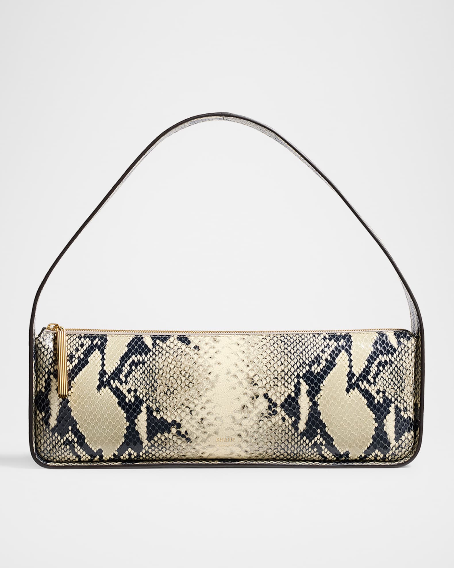 Lori Python-Embossed Leather Shoulder Bag 0