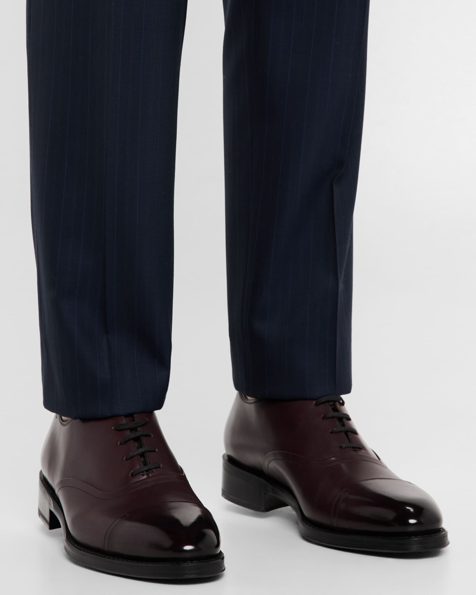Men's Sadhy-L Cap-Toe Leather Derby Shoes 1