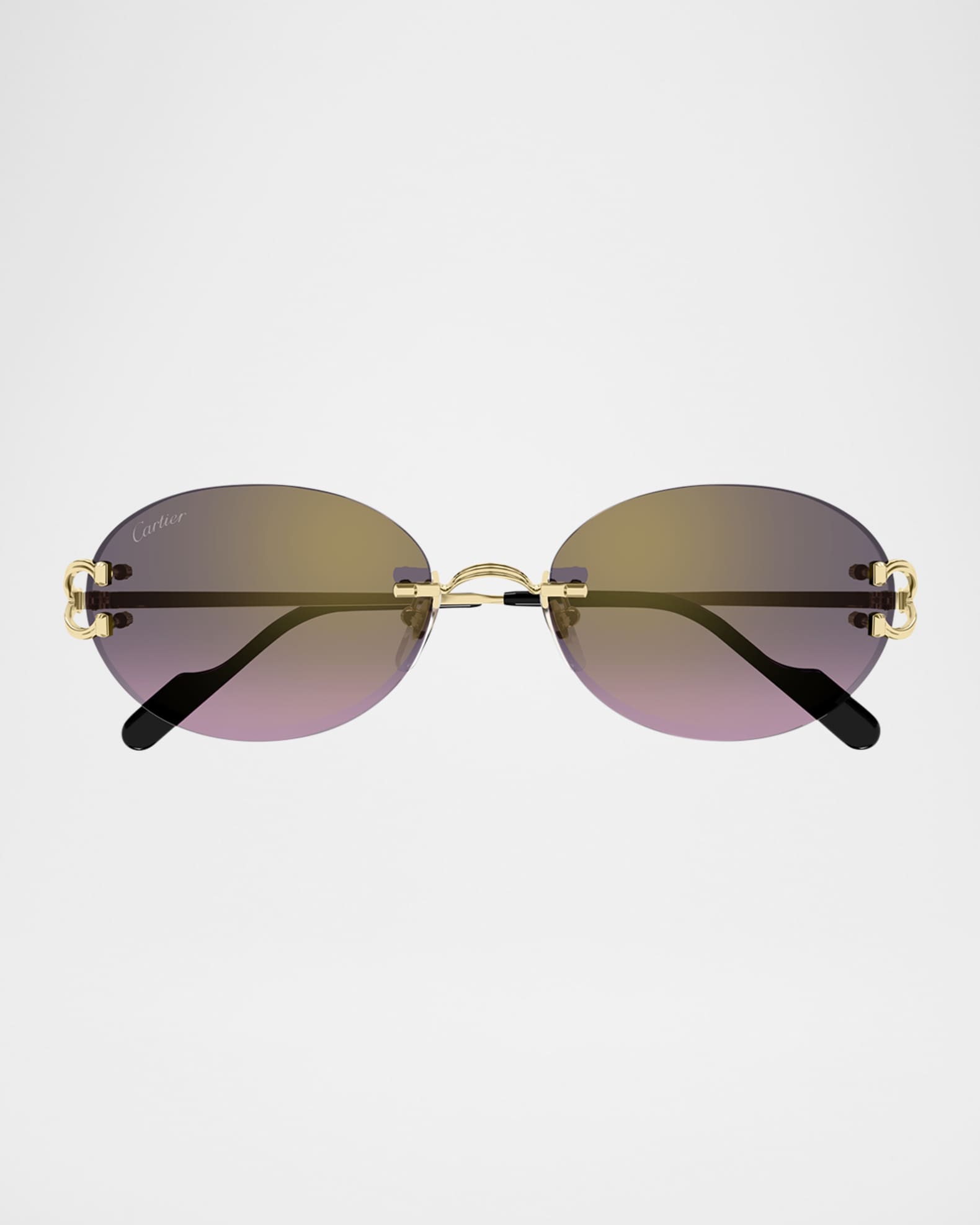 Rimless Metal Round Sunglasses 0