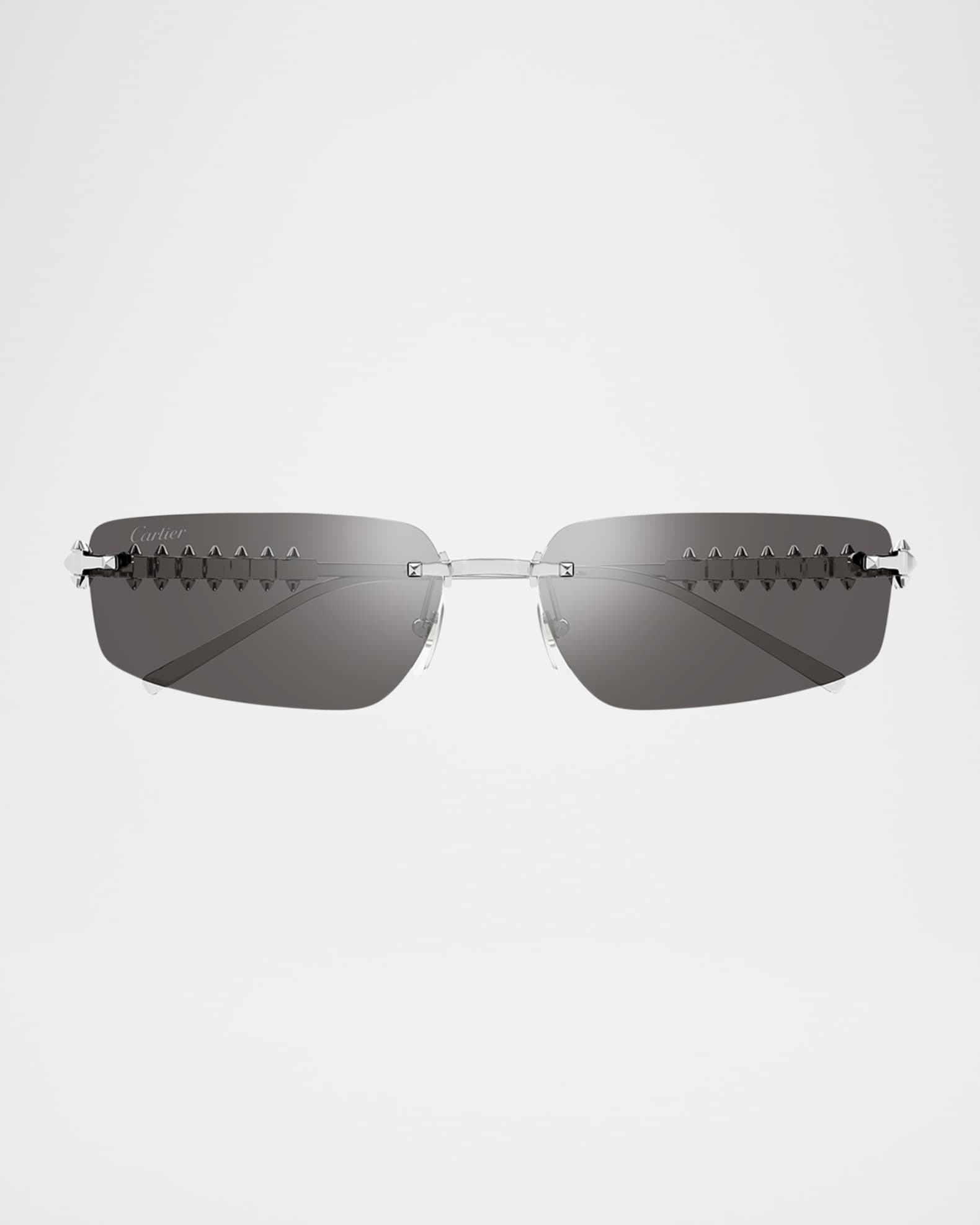 Rimless Metal Rectangle Sunglasses 0