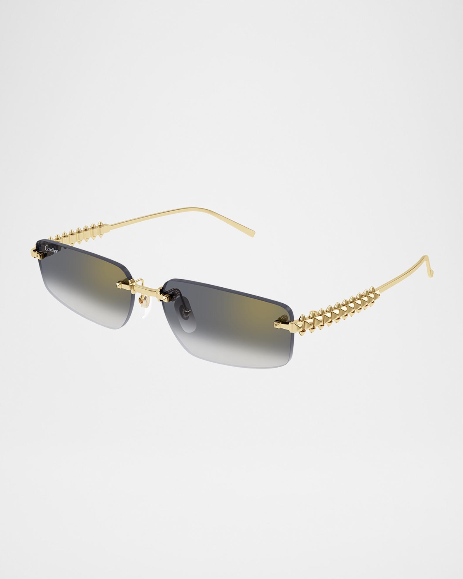 Cartier Rimless Metal Rectangle Sunglasses | Neiman Marcus