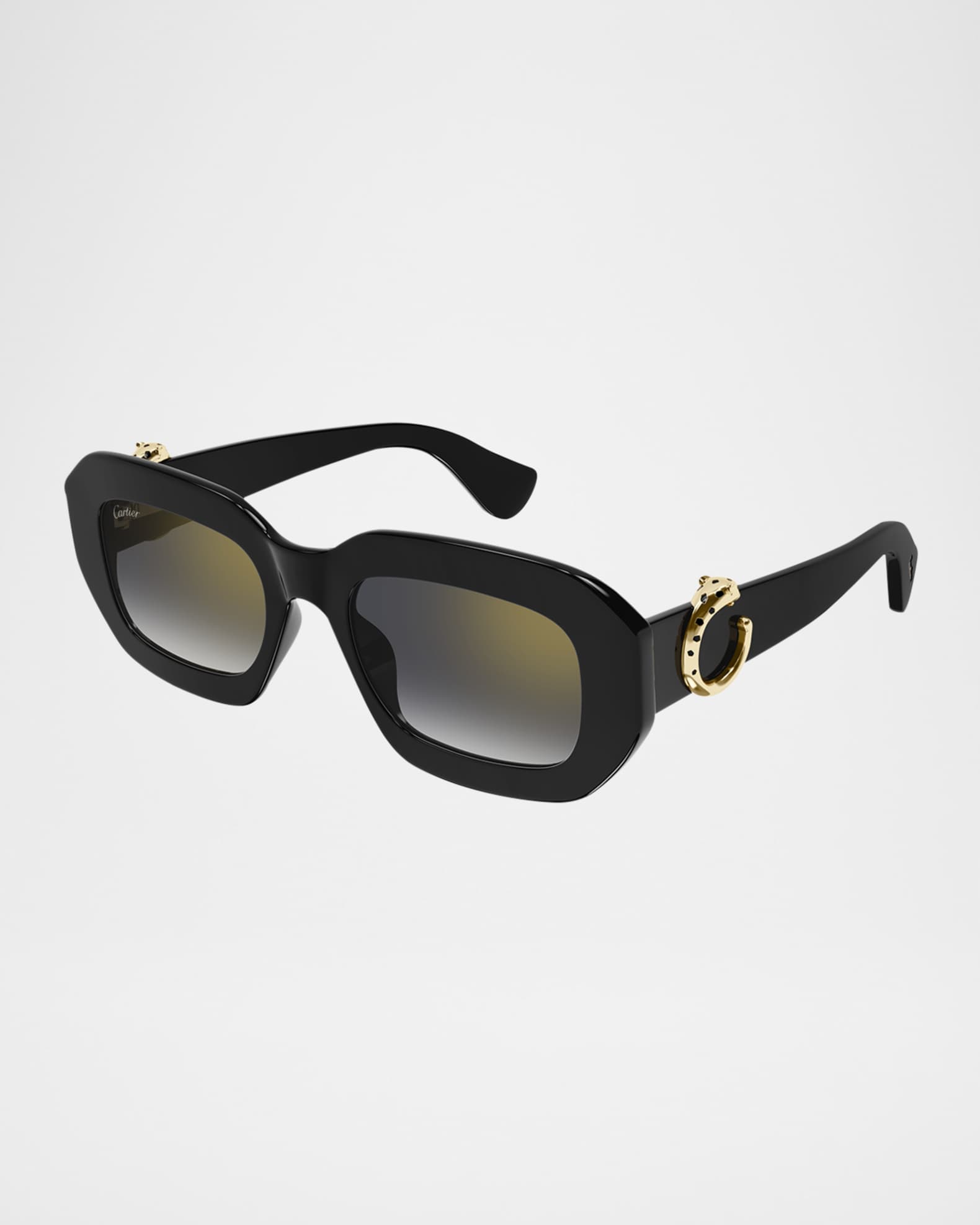 Cartier Acetate Rectangle Sunglasses | Neiman Marcus