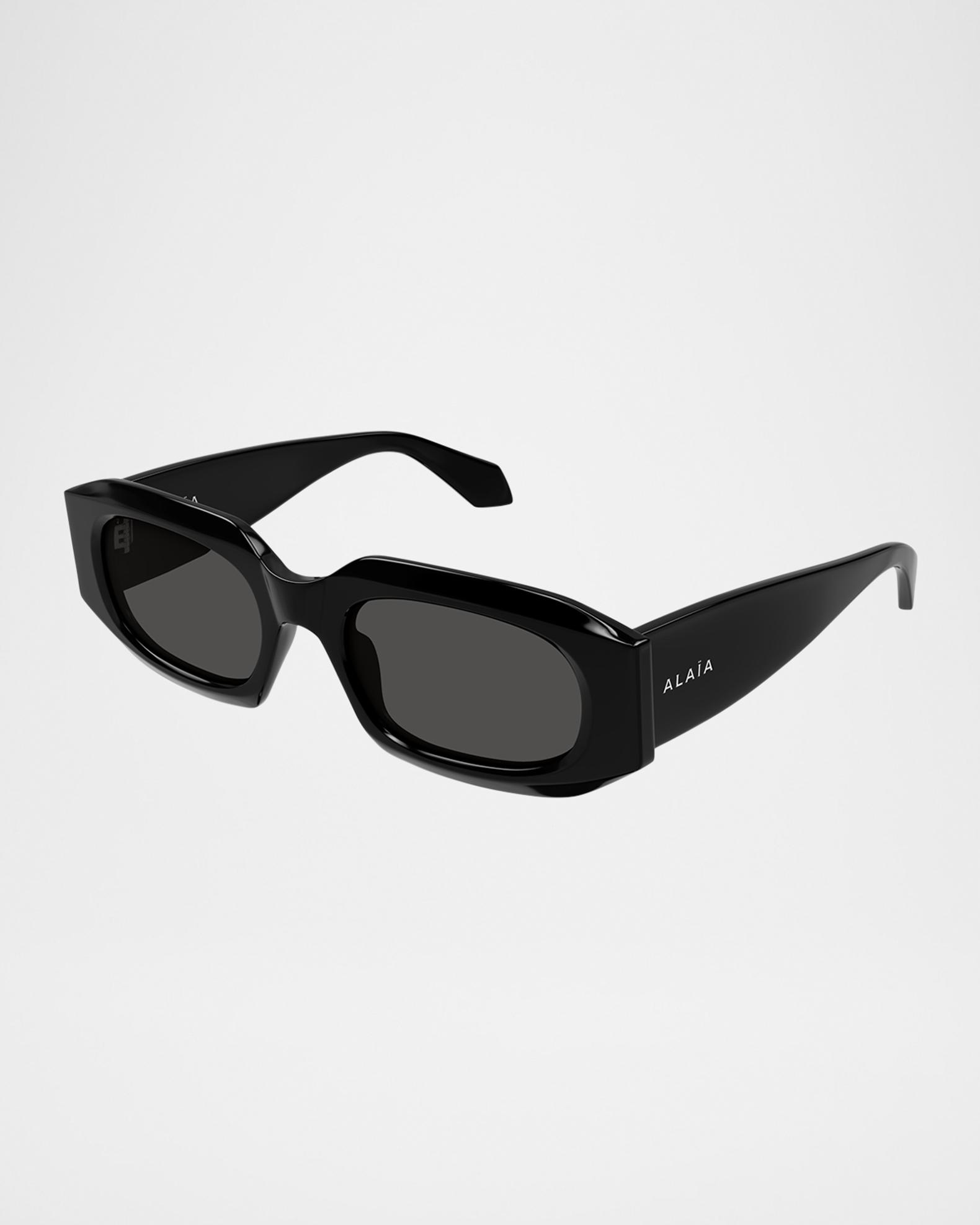 ALAÏA Acetate Rectangle Sunglasses | Neiman Marcus