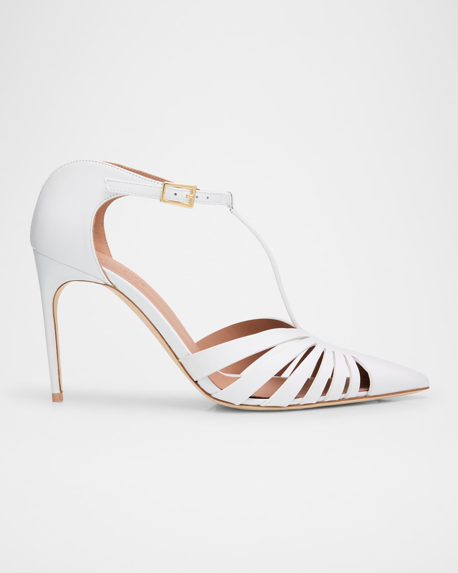 Jennifer Cutout T-Strap Mule Pumps