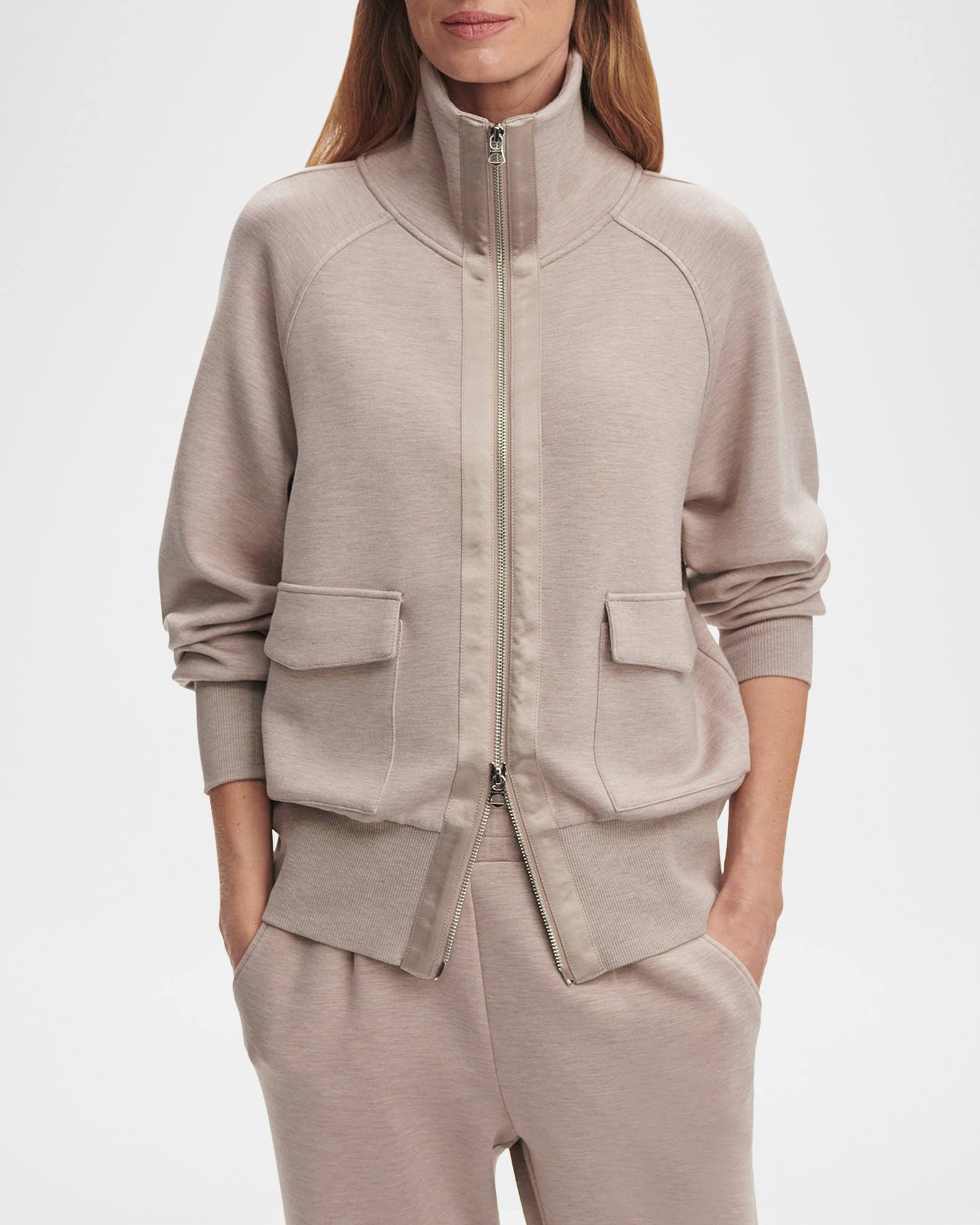 Varley Roxbury Zip-Front Sweatshirt | Neiman Marcus