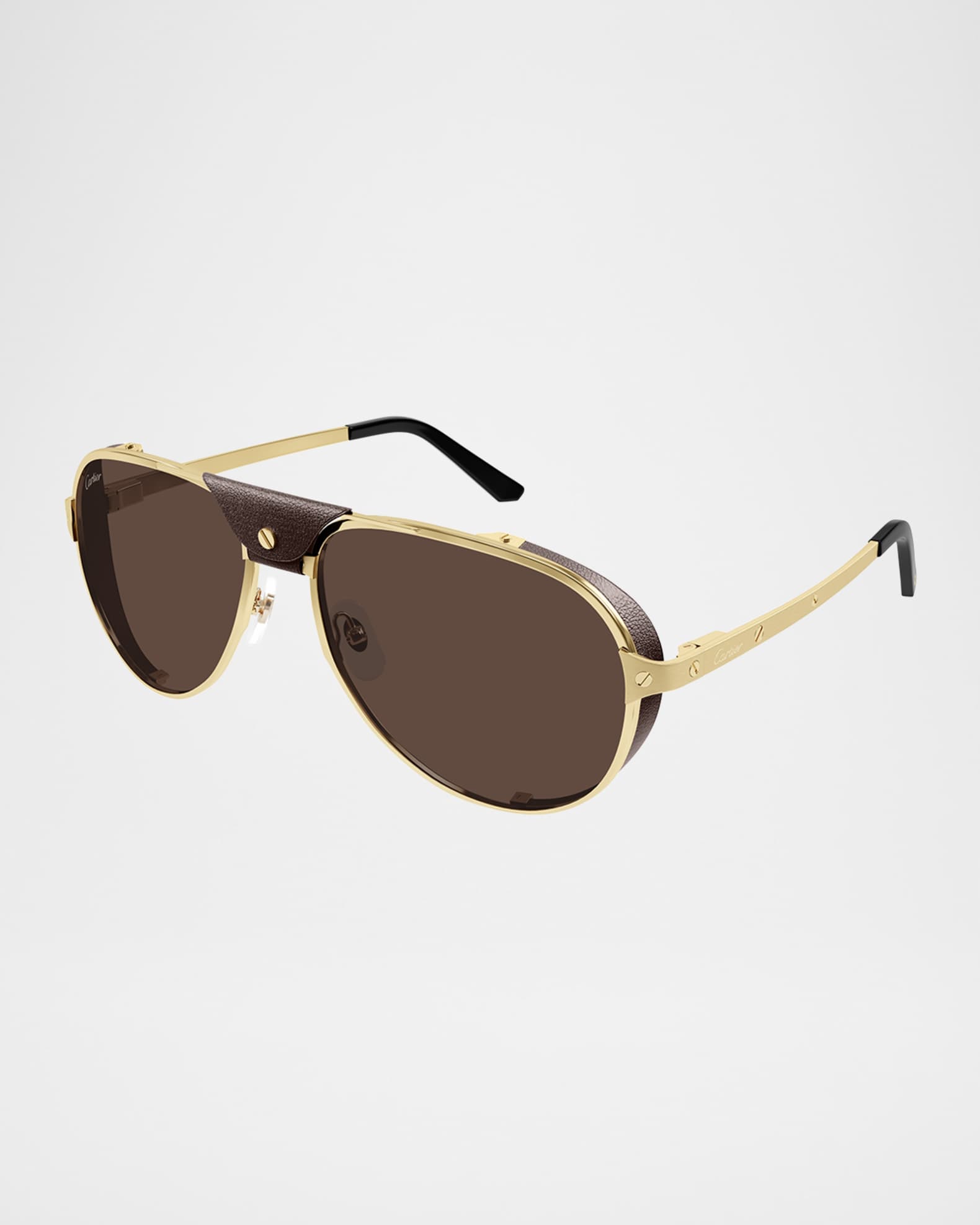 Cartier Men's CT0296SM Metal Aviator Sunglasses | Neiman Marcus