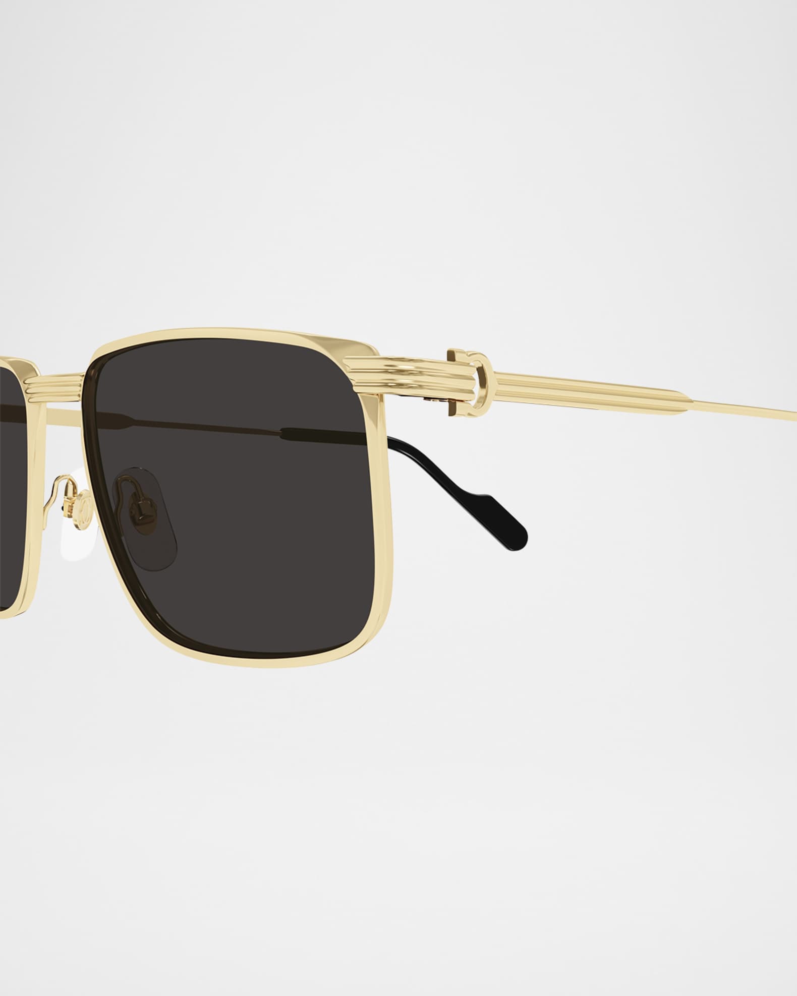 Cartier Men's CT0534SM Metal Square Sunglasses | Neiman Marcus