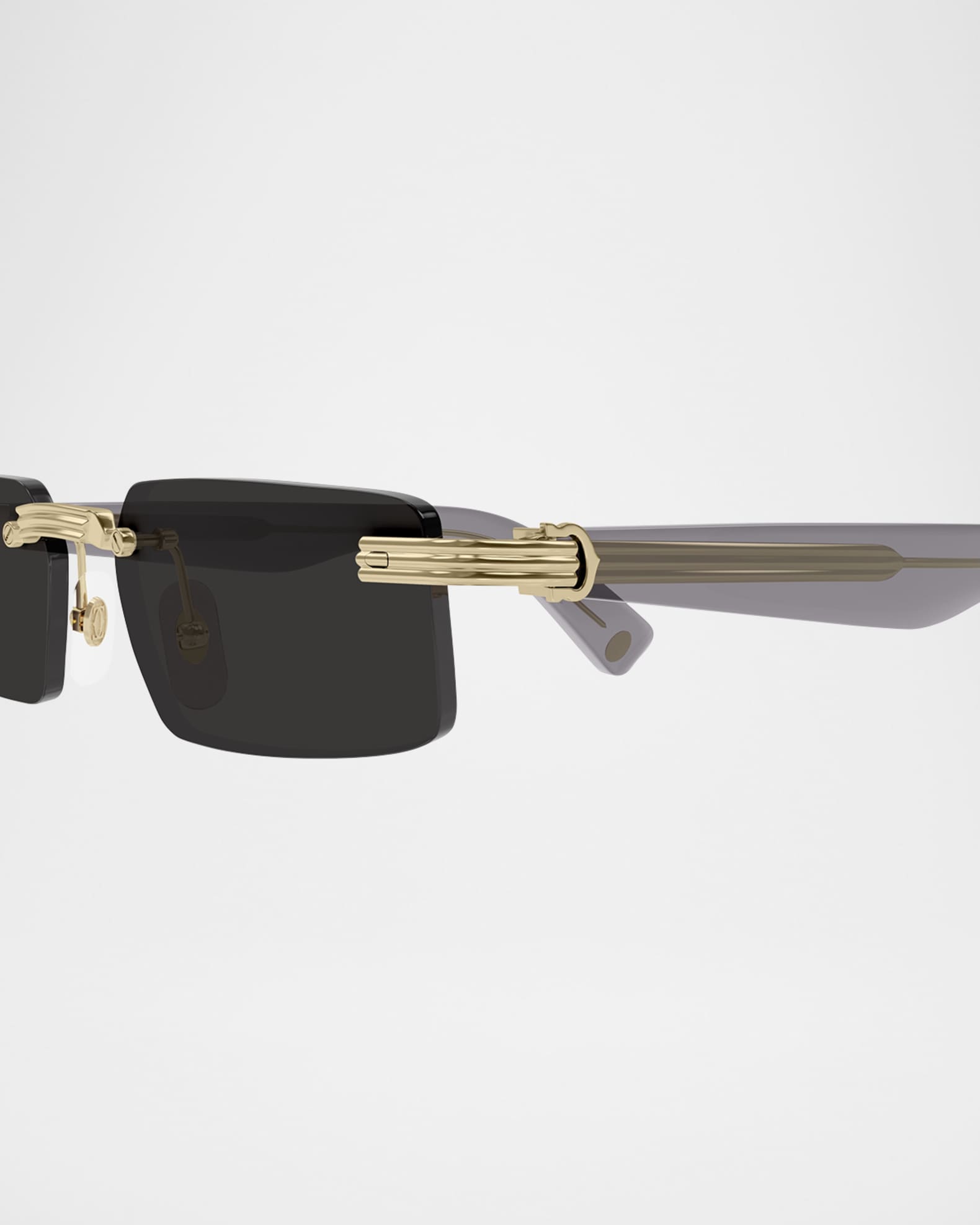 SIGNATURE C DE RECTANGULAR FRAME SUNGLASSES 575776 IN METAL