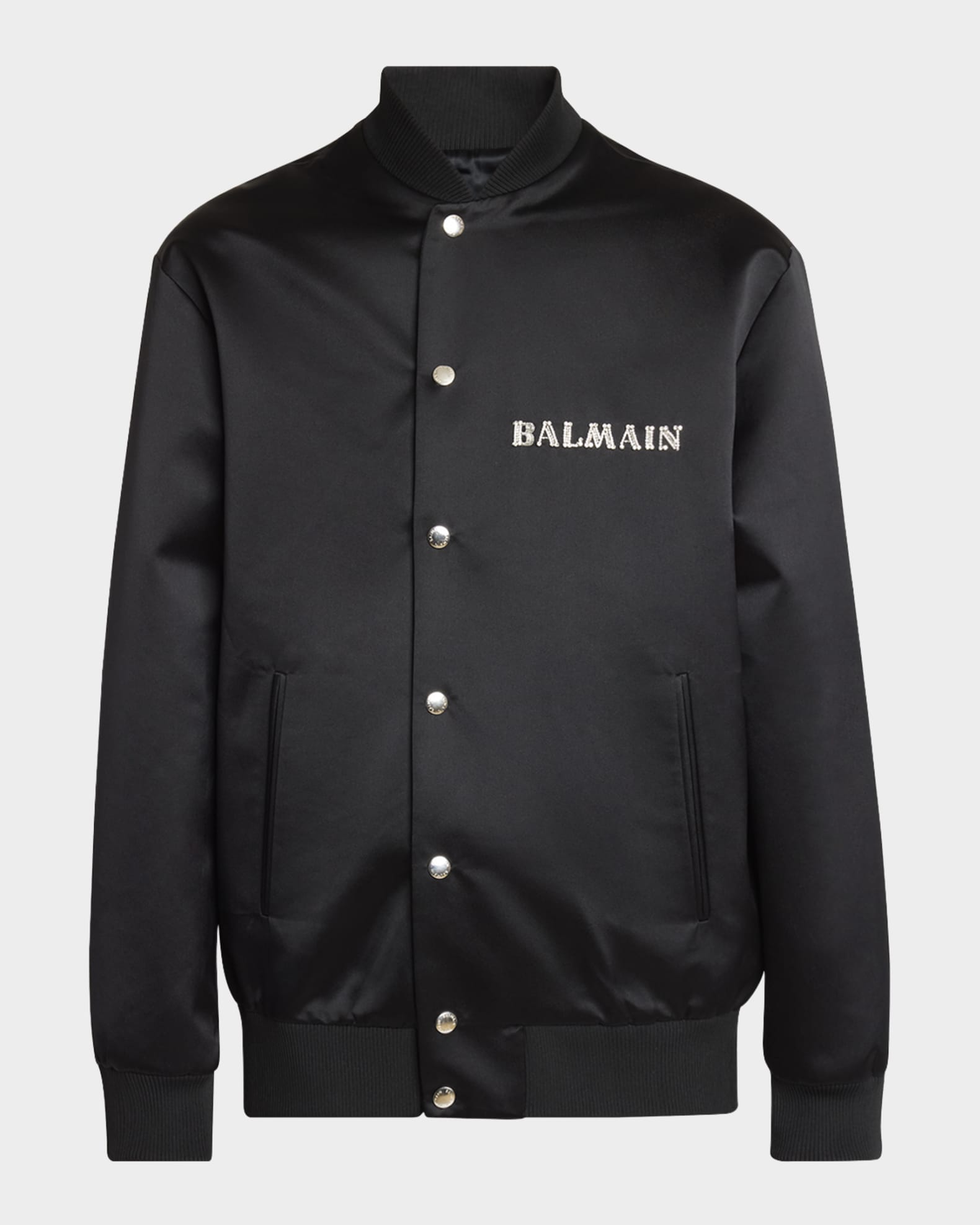 正規 Balmain Men's Galaxy Satin Bomber Jacket | Neiman Marcus その他