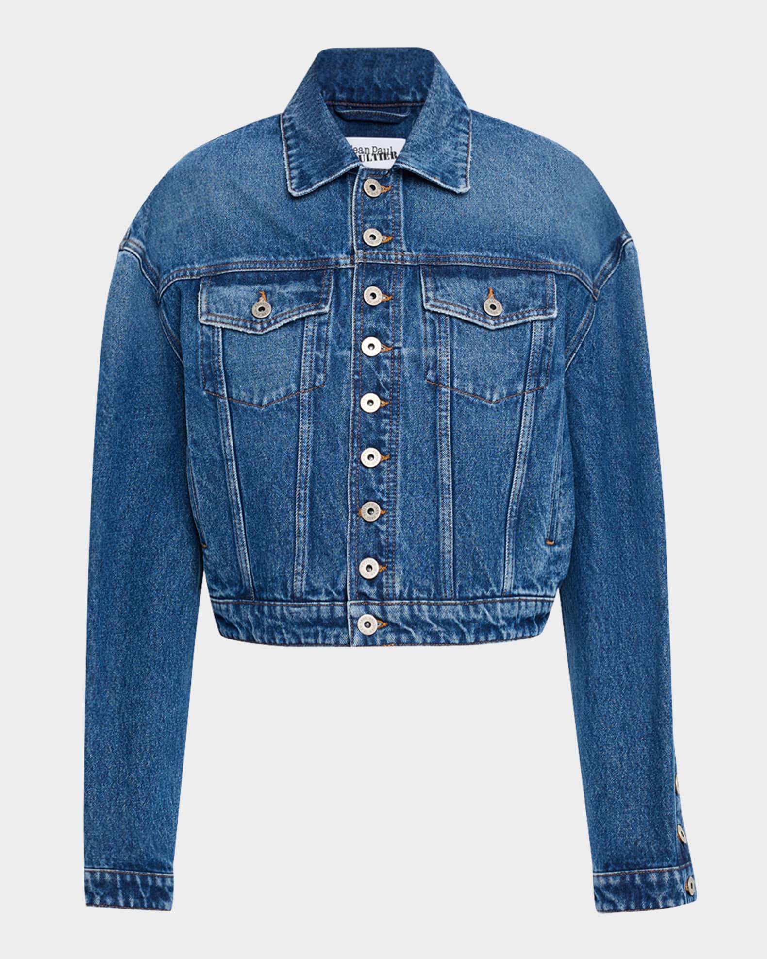 Buttoned Denim Jacket 0