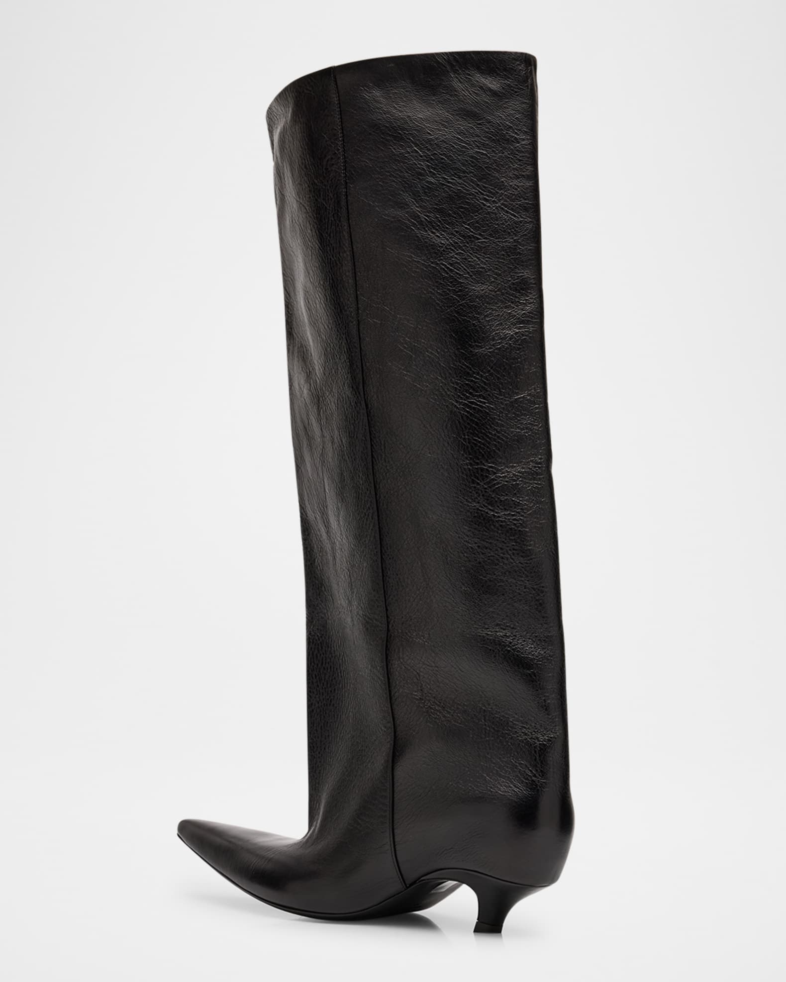 Balenciaga Subway Leather 24mm Boots | Neiman Marcus