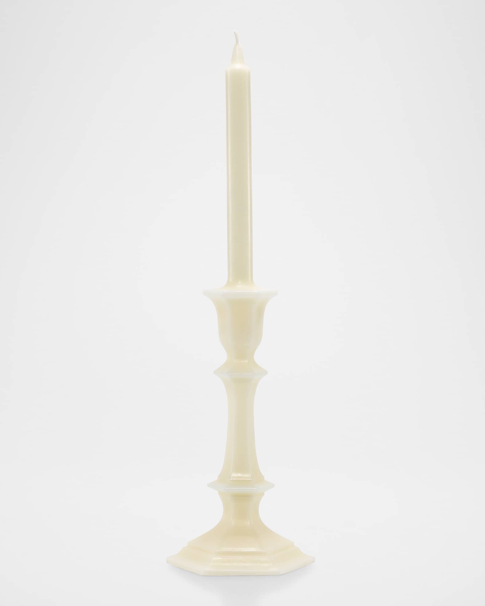 Harcourt Candlestick Candle, Ivory 0
