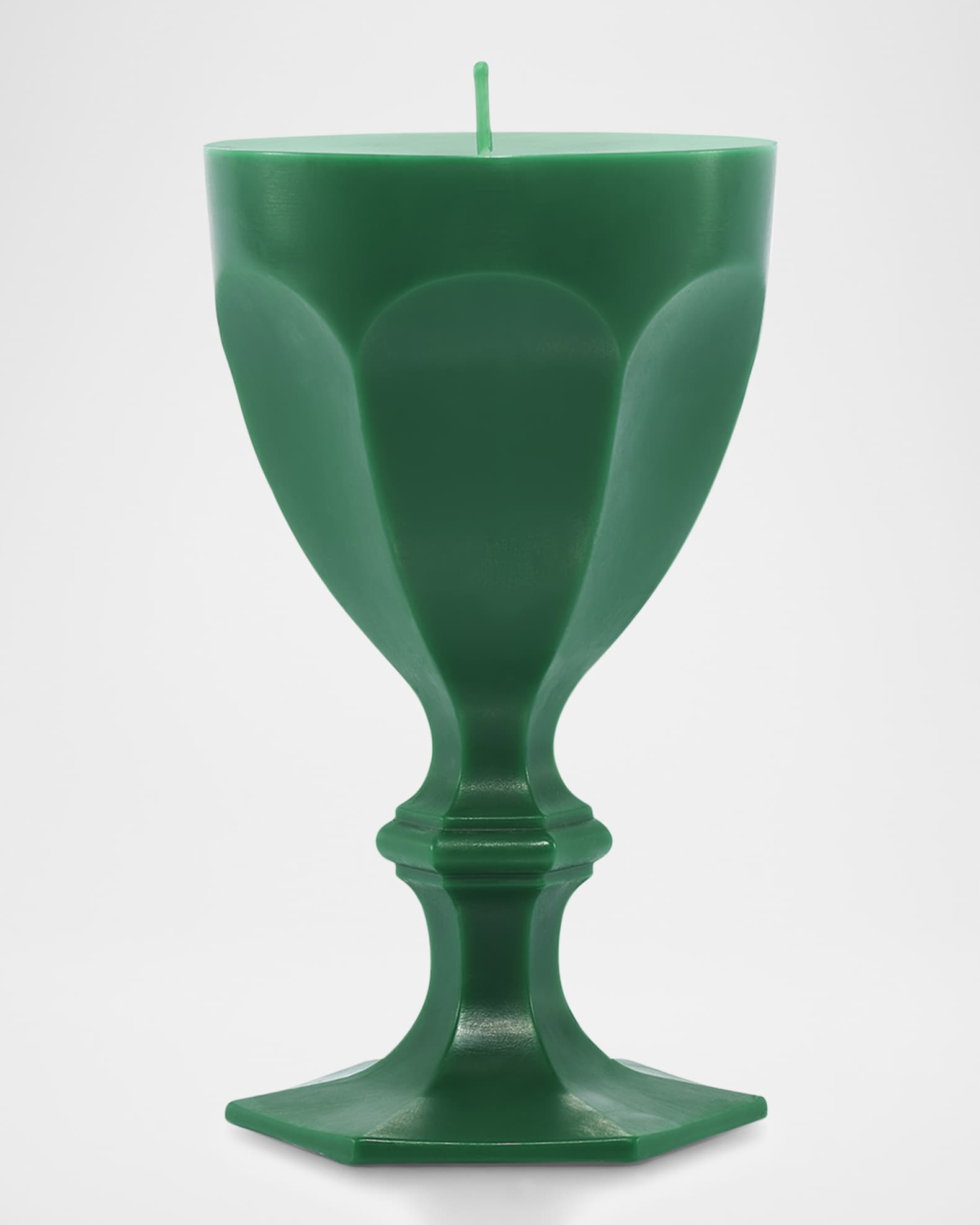 Harcourt Goblet Candle, Green 0