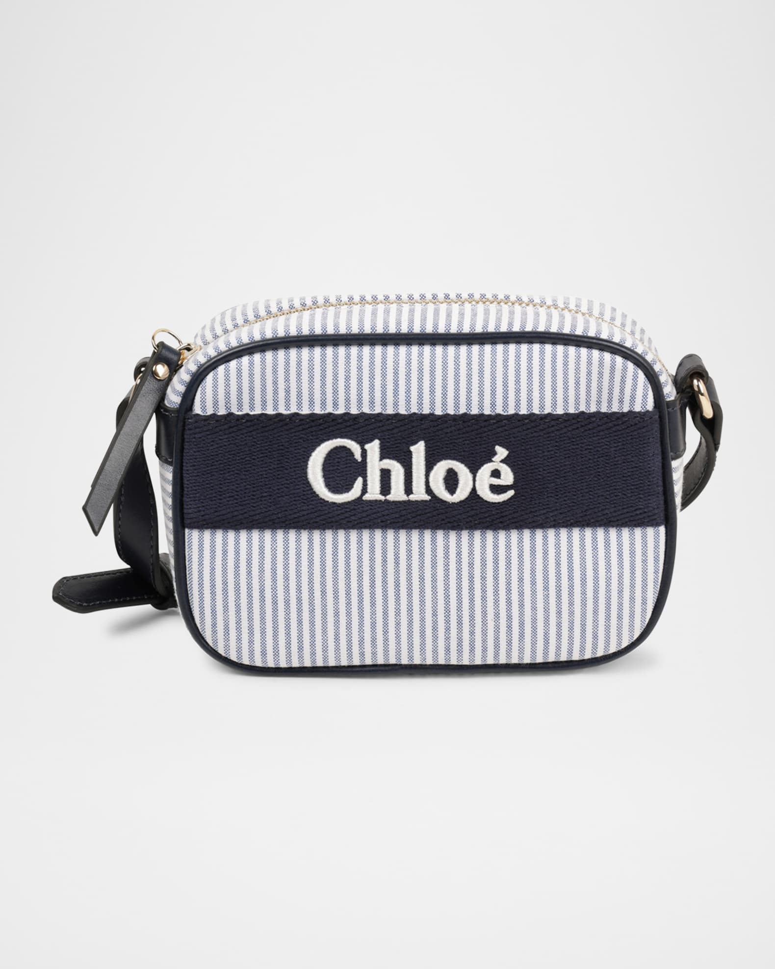 Girl's Stripe Logo Crossbody Bag 0