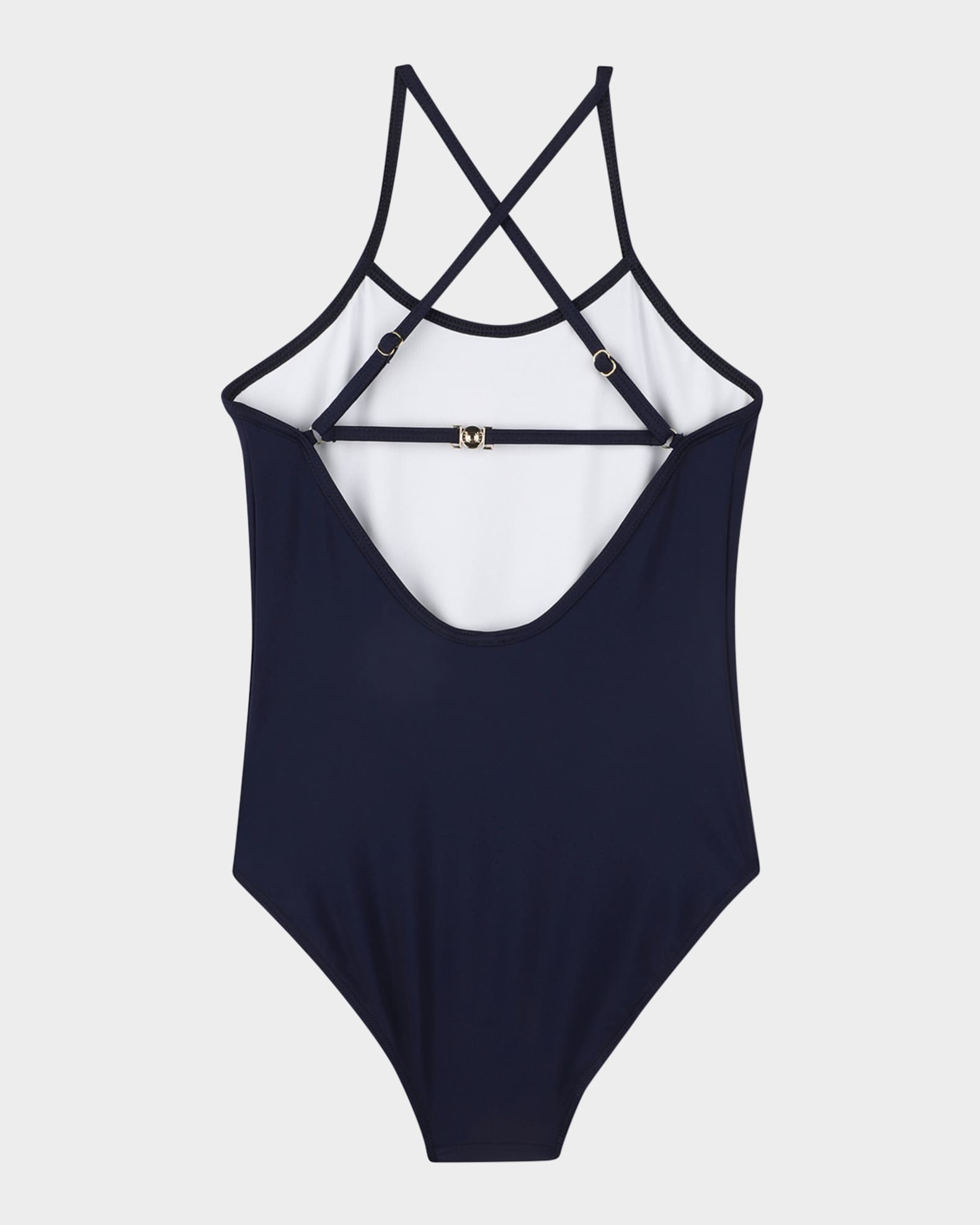 Girl's One Piece Logo-Print Swimsuit 1