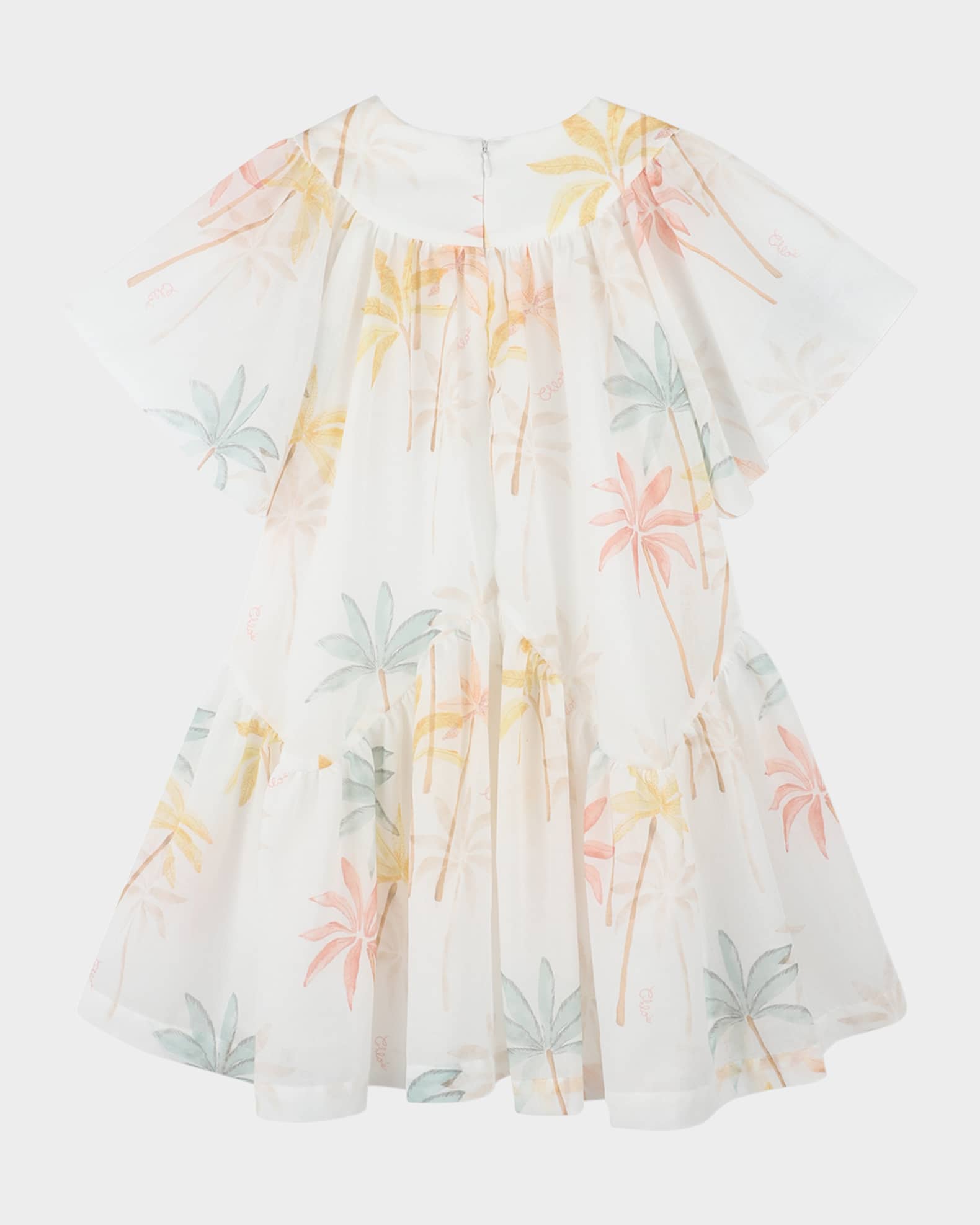 Girl's Short-Sleeve Multicolor-Print Dress 1
