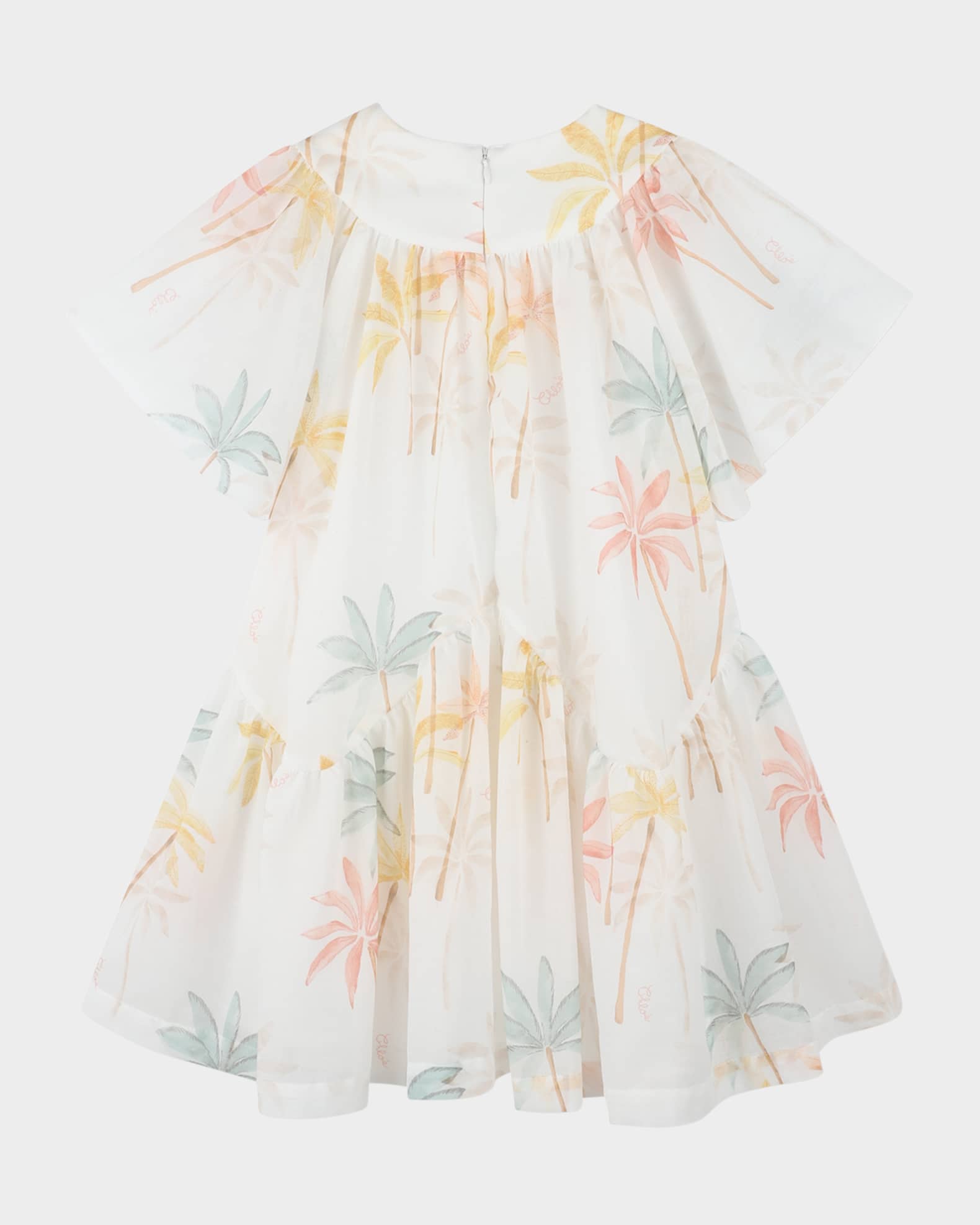 Girl's Short-Sleeve Multicolor-Print Dress 1