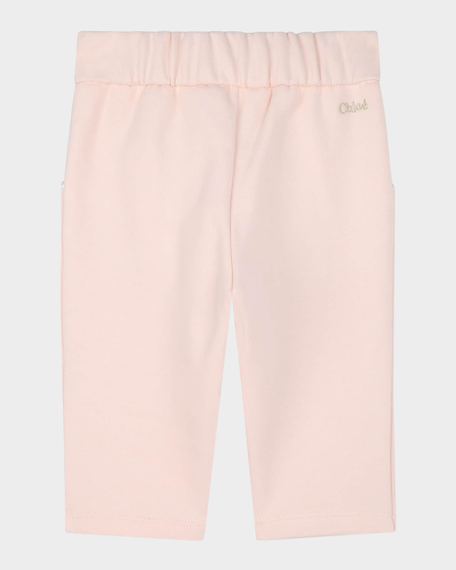 Girl's Logo Embroidered Jogging Pants, Size 12M-3 1