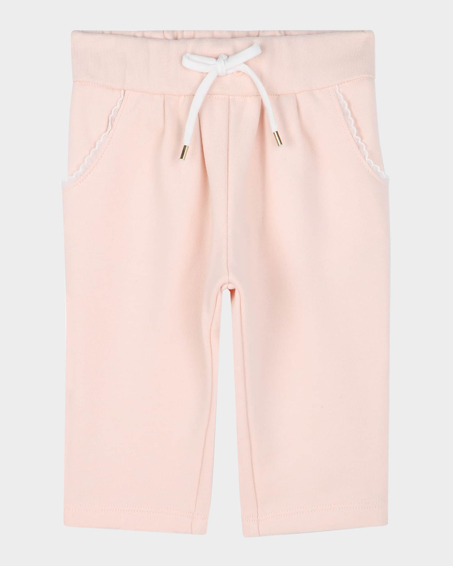 Girl's Logo Embroidered Jogging Pants, Size 12M-3 0