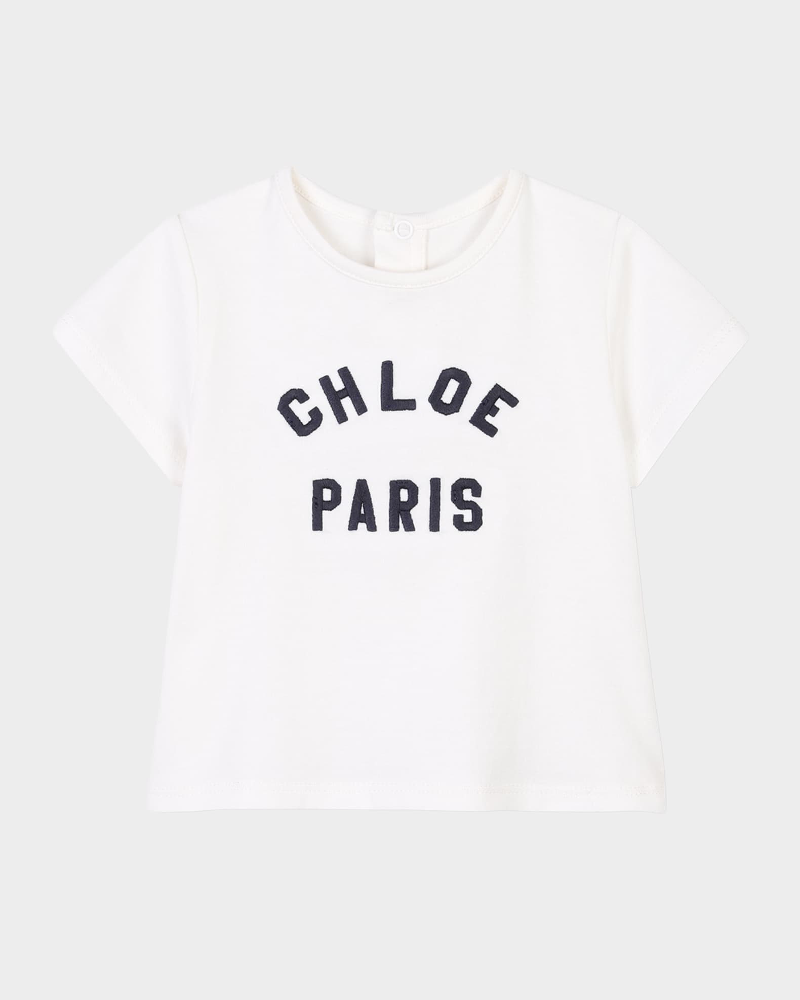 Girl's Logo Embroidered Short-Sleeve T-Shirt, Size 12M-3 0