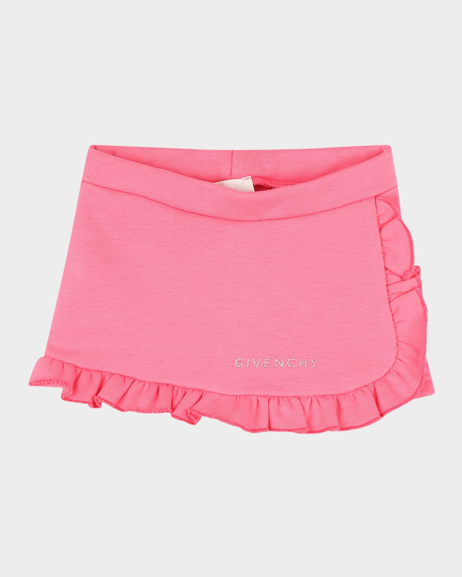 Girl's Embellished Logo-Print Skort, Size 12M-3 0
