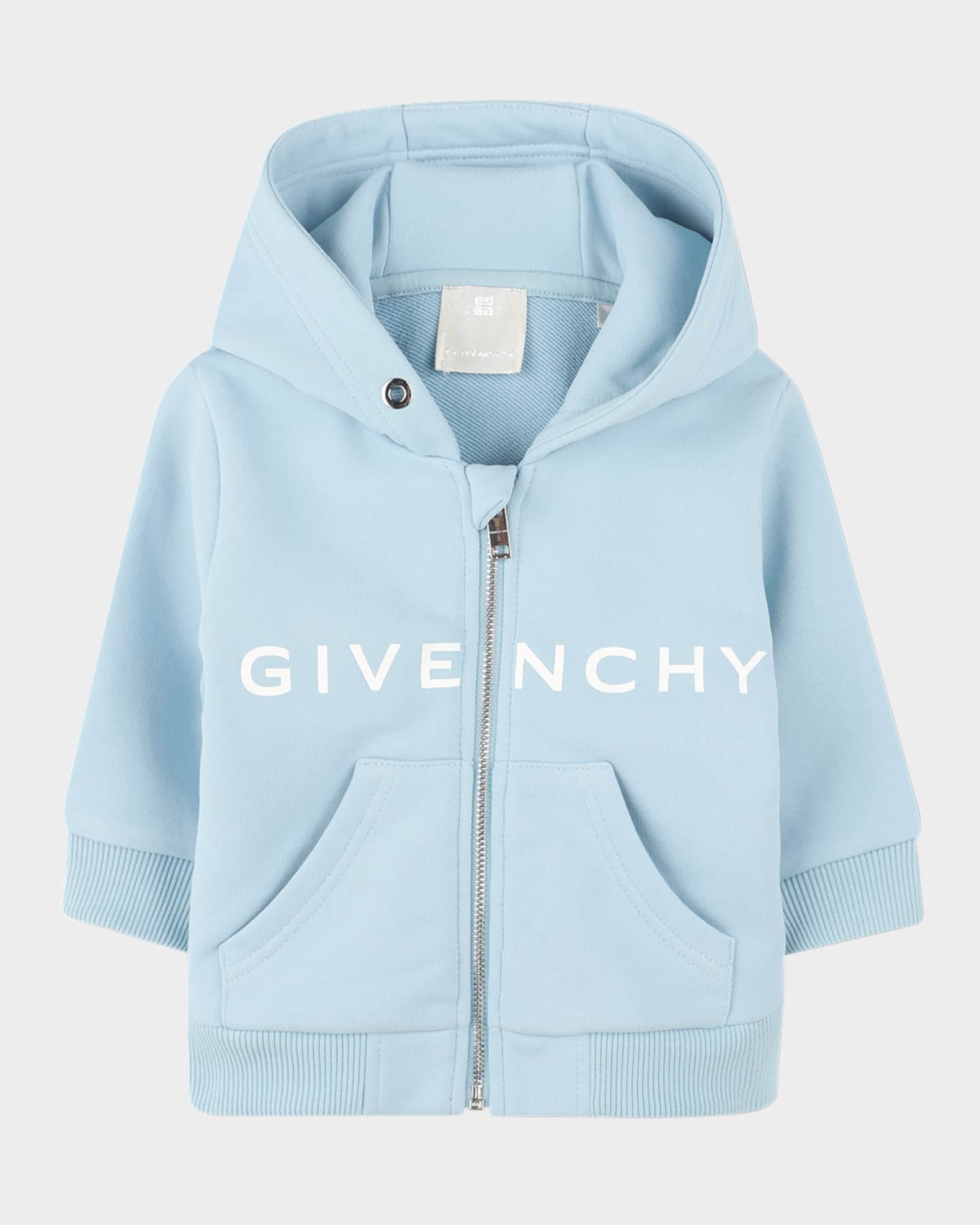 Boy's Contrast Logo-Print Hoodie, Size 12M-3 0