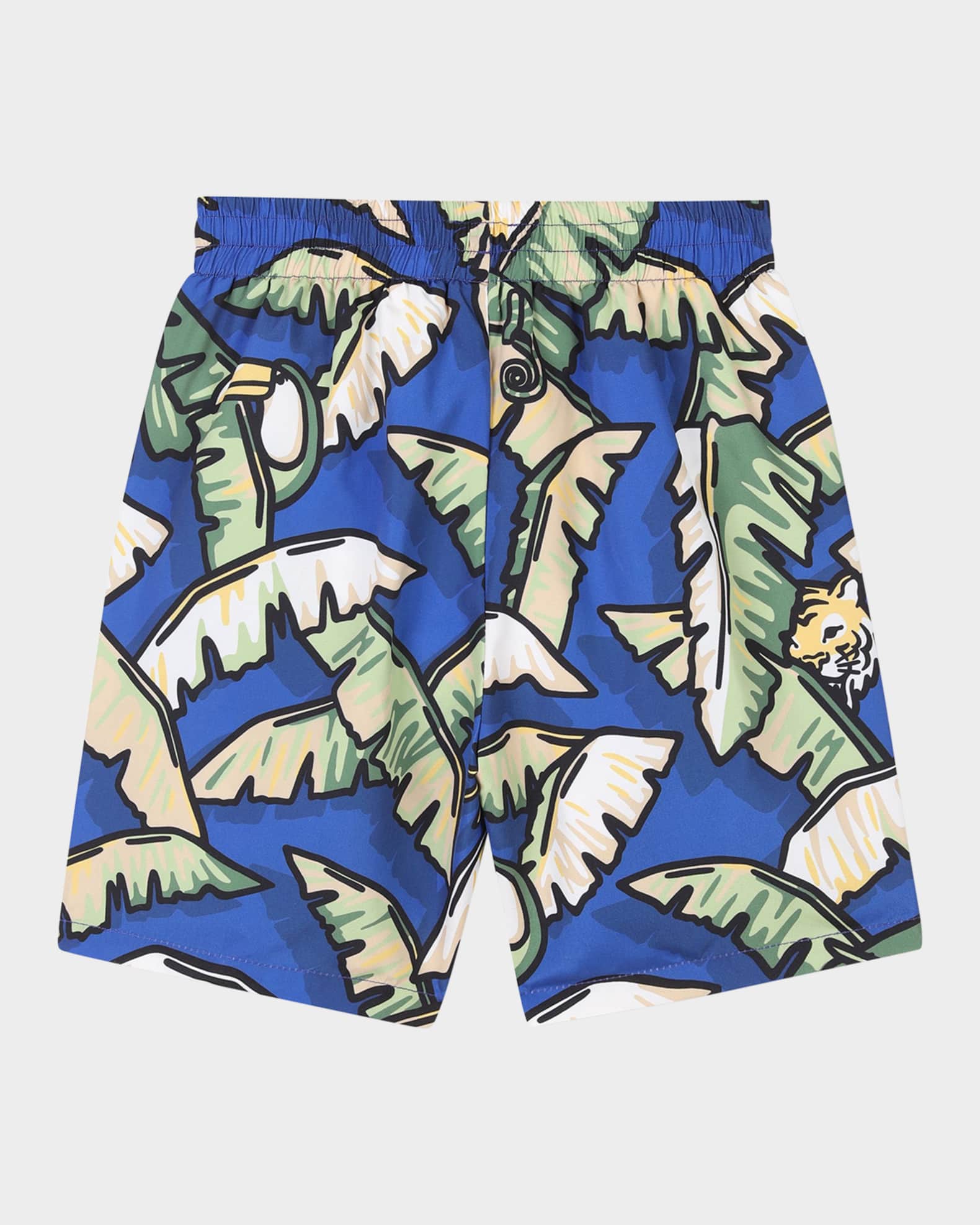 Boy's Jungle-Print Swim Shorts 1