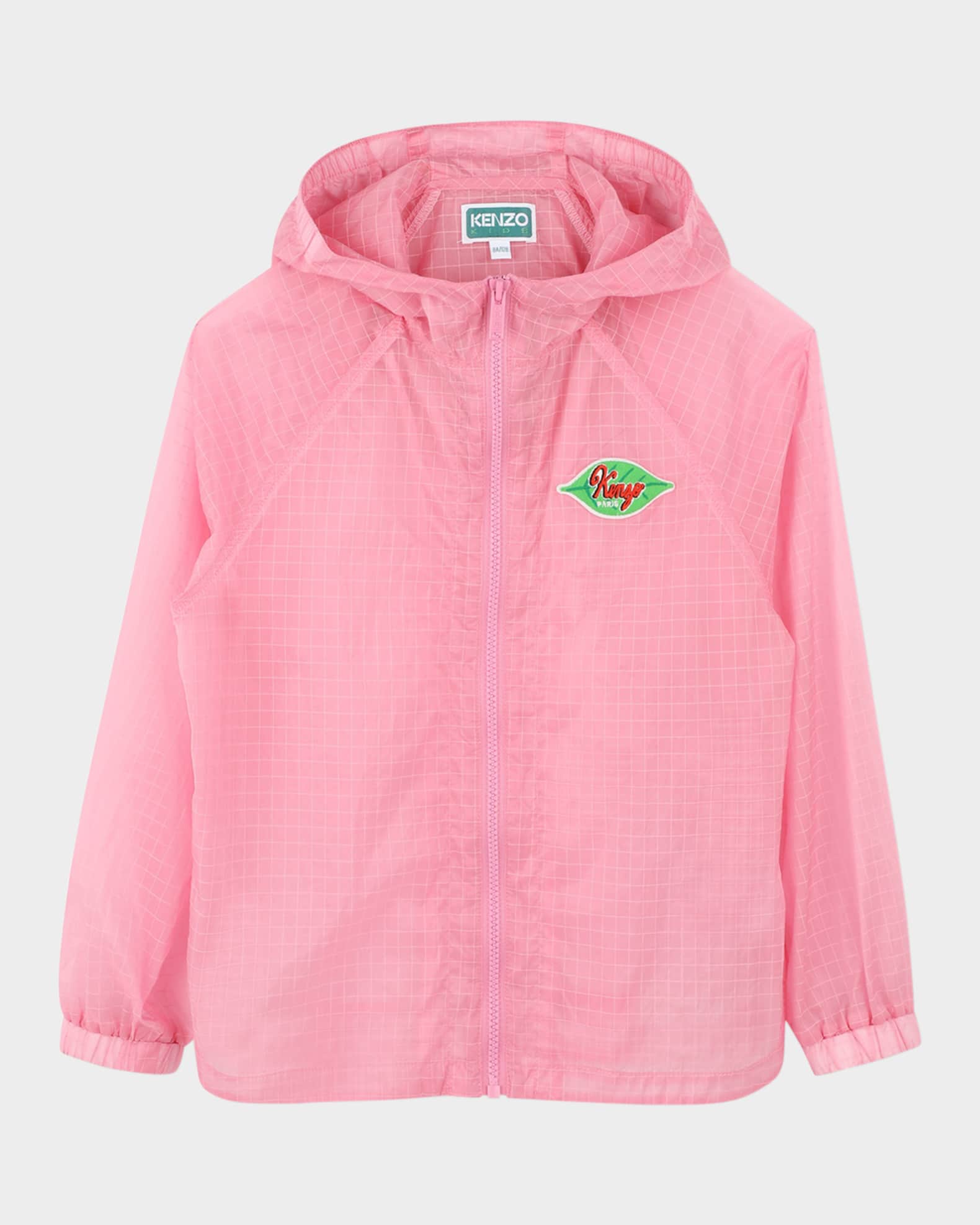  Girl's Windbreaker W/ Logo Badge, Size 6-12 0