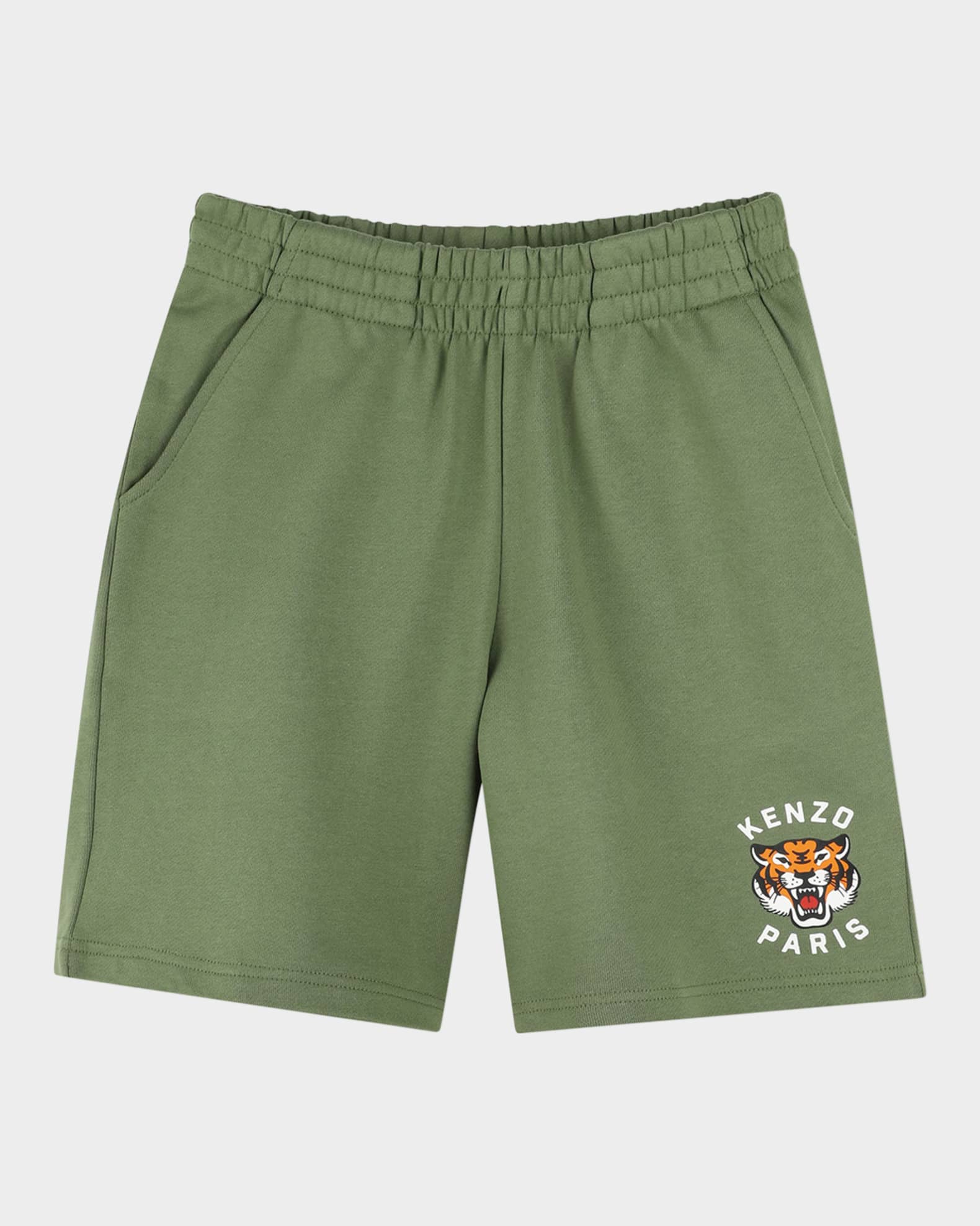 Boy's Logo-Print Bermuda Fleece Shorts 0