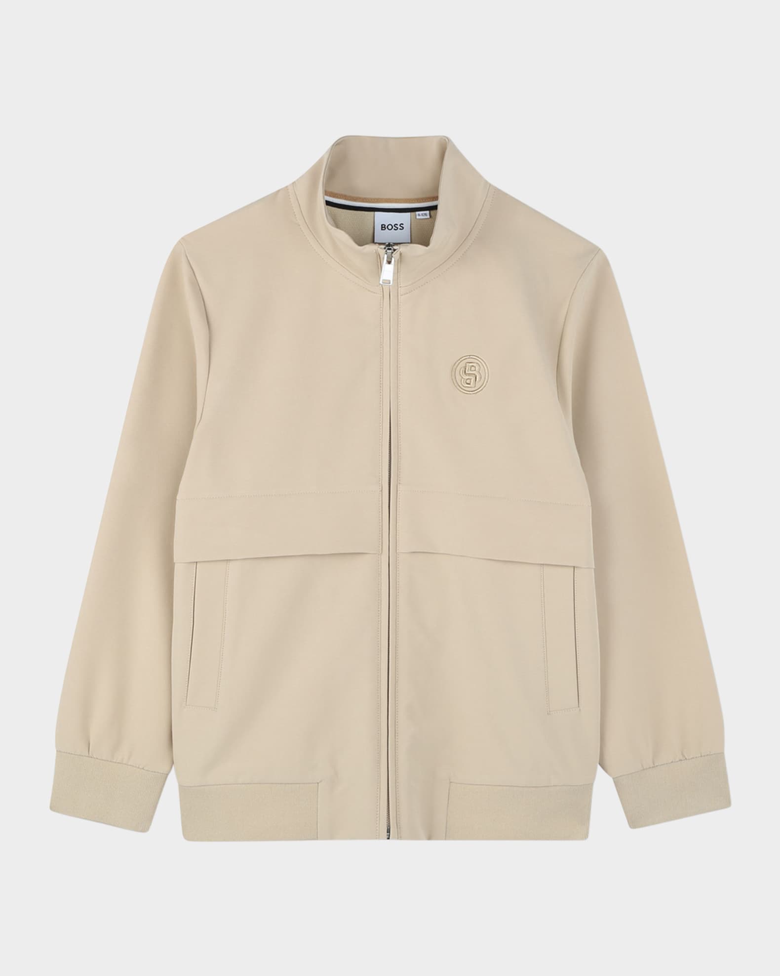 Boy's Embroidered Logo Jogging Cardigan 0