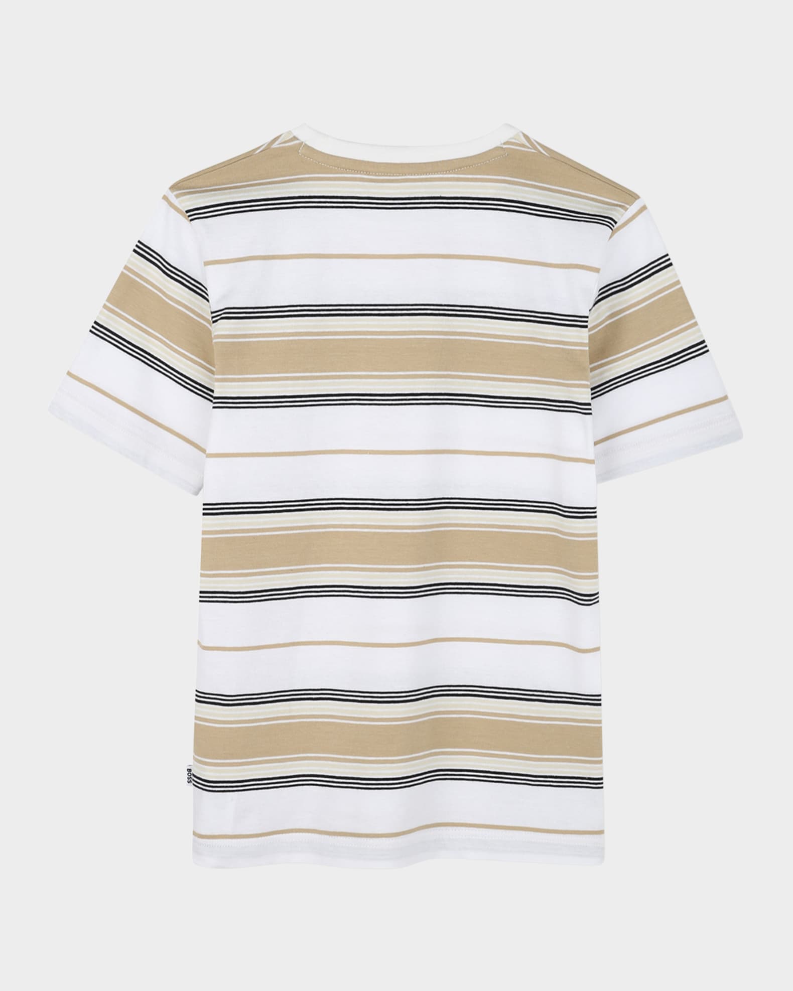 Boy's Short-Sleeve Cotton Jersey Stripe T-Shirt, Size 4-5 1