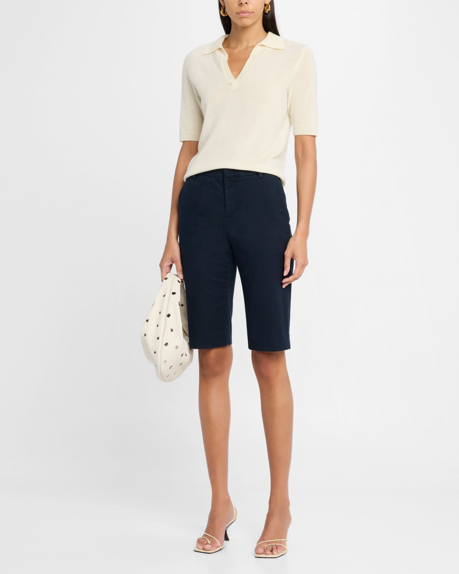 Mid-Rise Chino Shorts 1