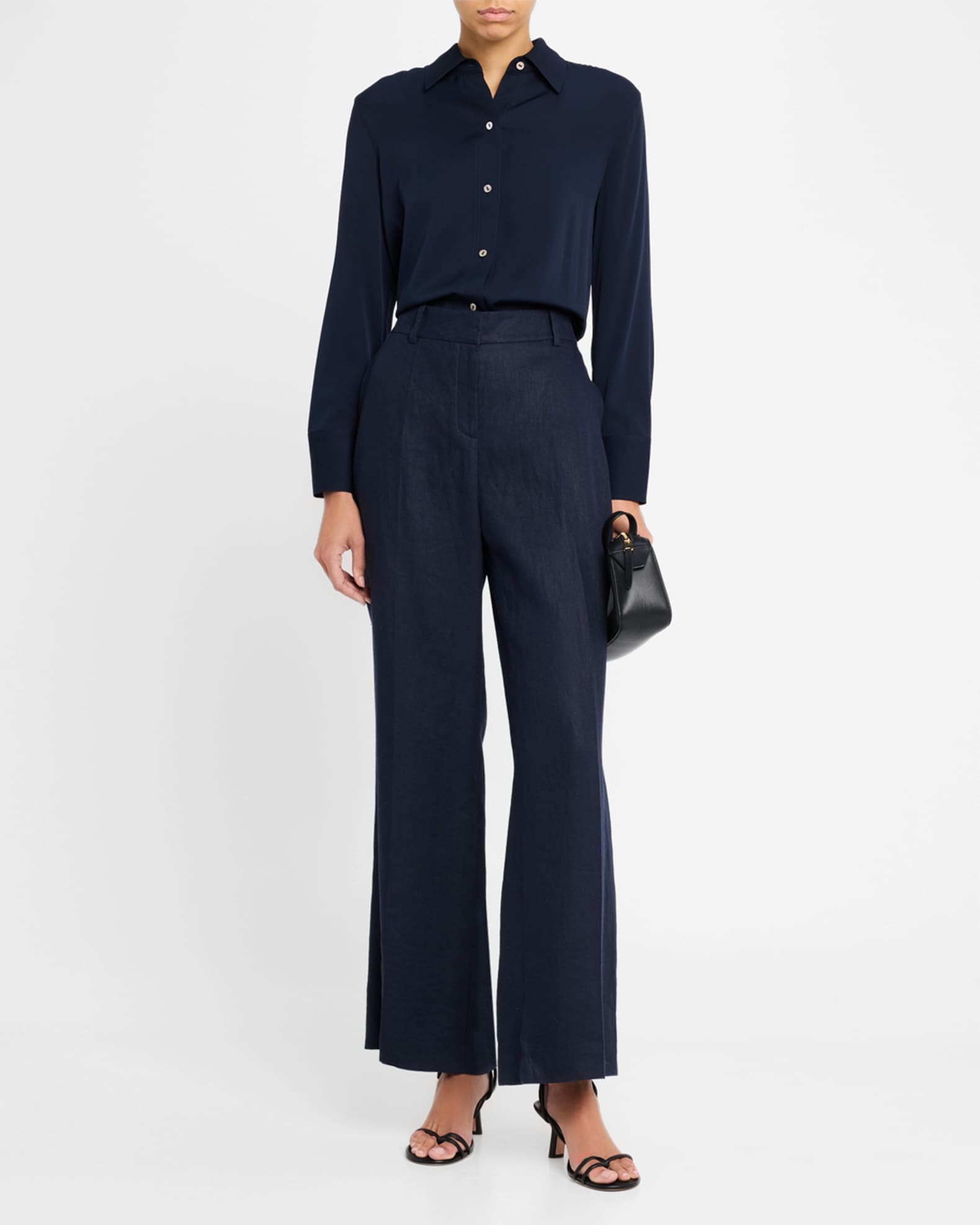 Classic Button-Front Blouse 1