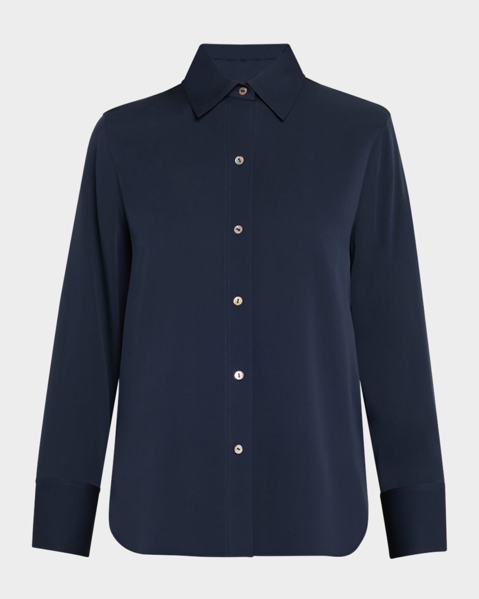 Classic Button-Front Blouse 0
