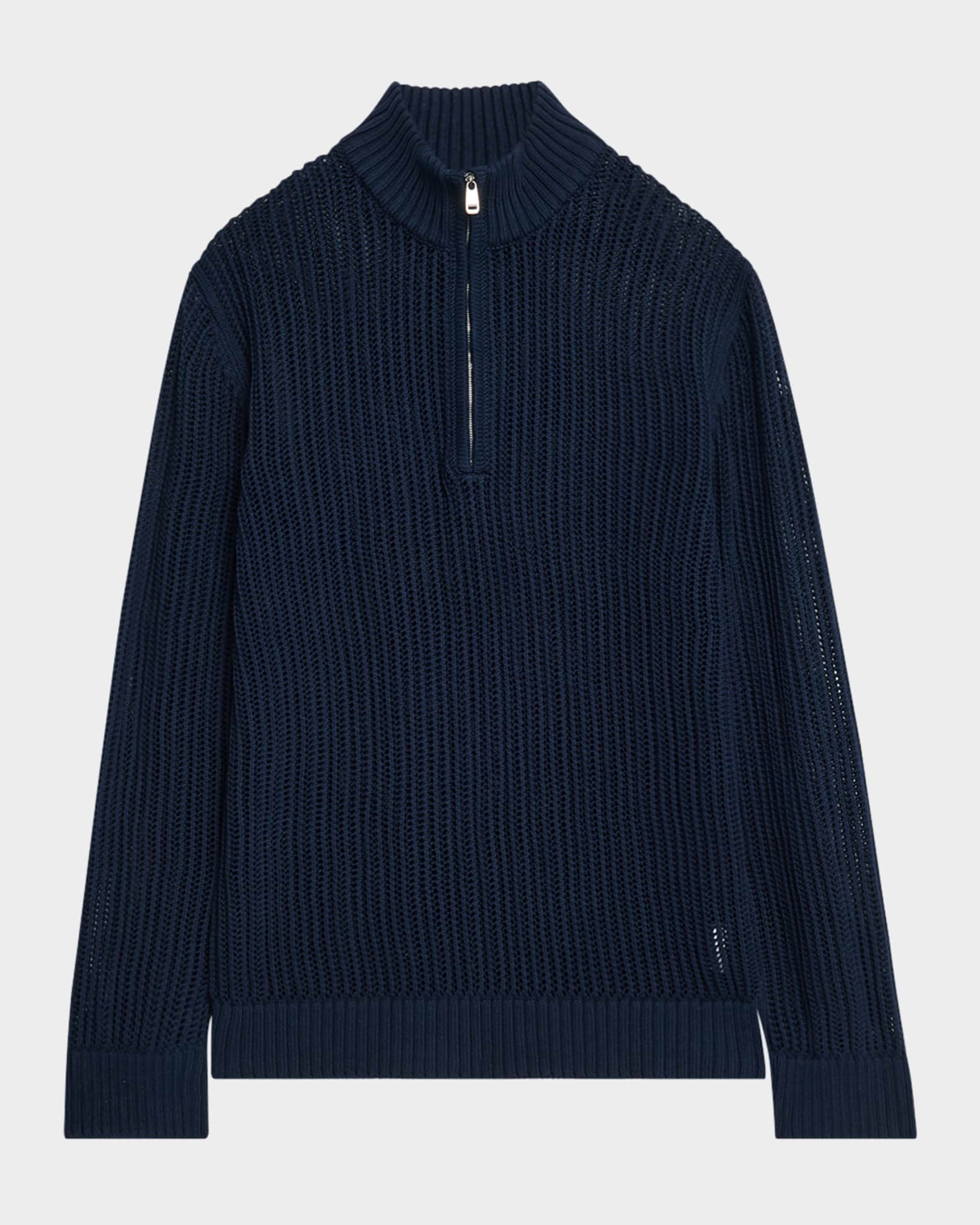 Men's Maximo Cotton Knit Quarter-Zip Sweater