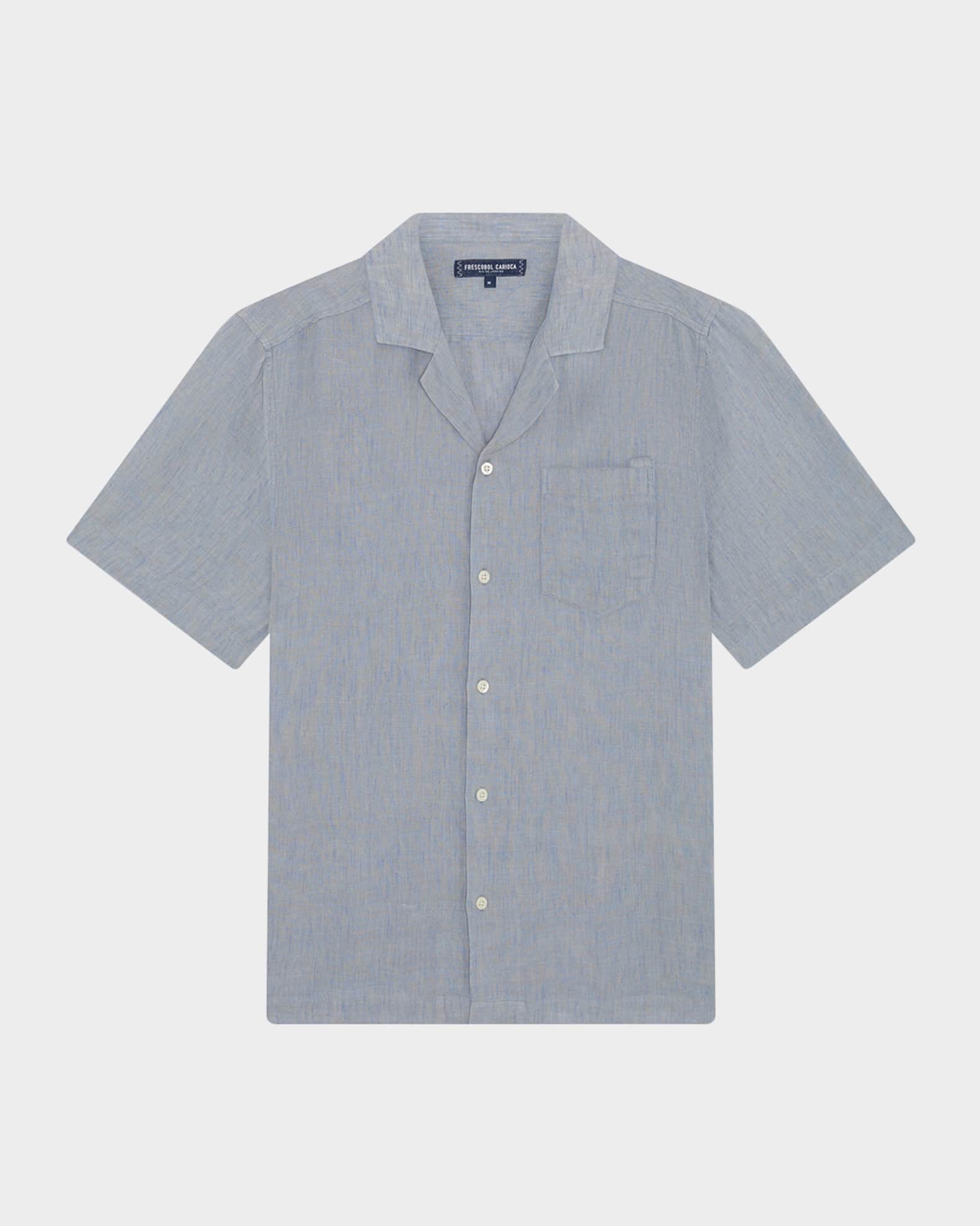 Men's Angelo Linen Short-Sleeve Shirt 0