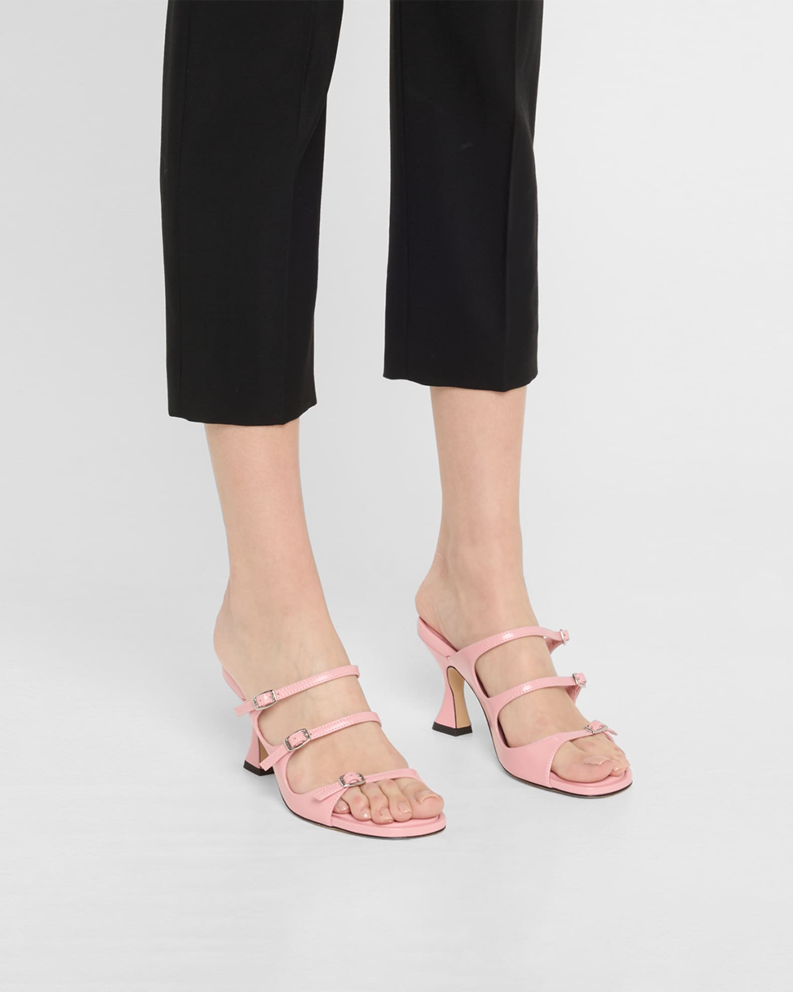 Kitty Leather Mary Jane Trio Sandals 1
