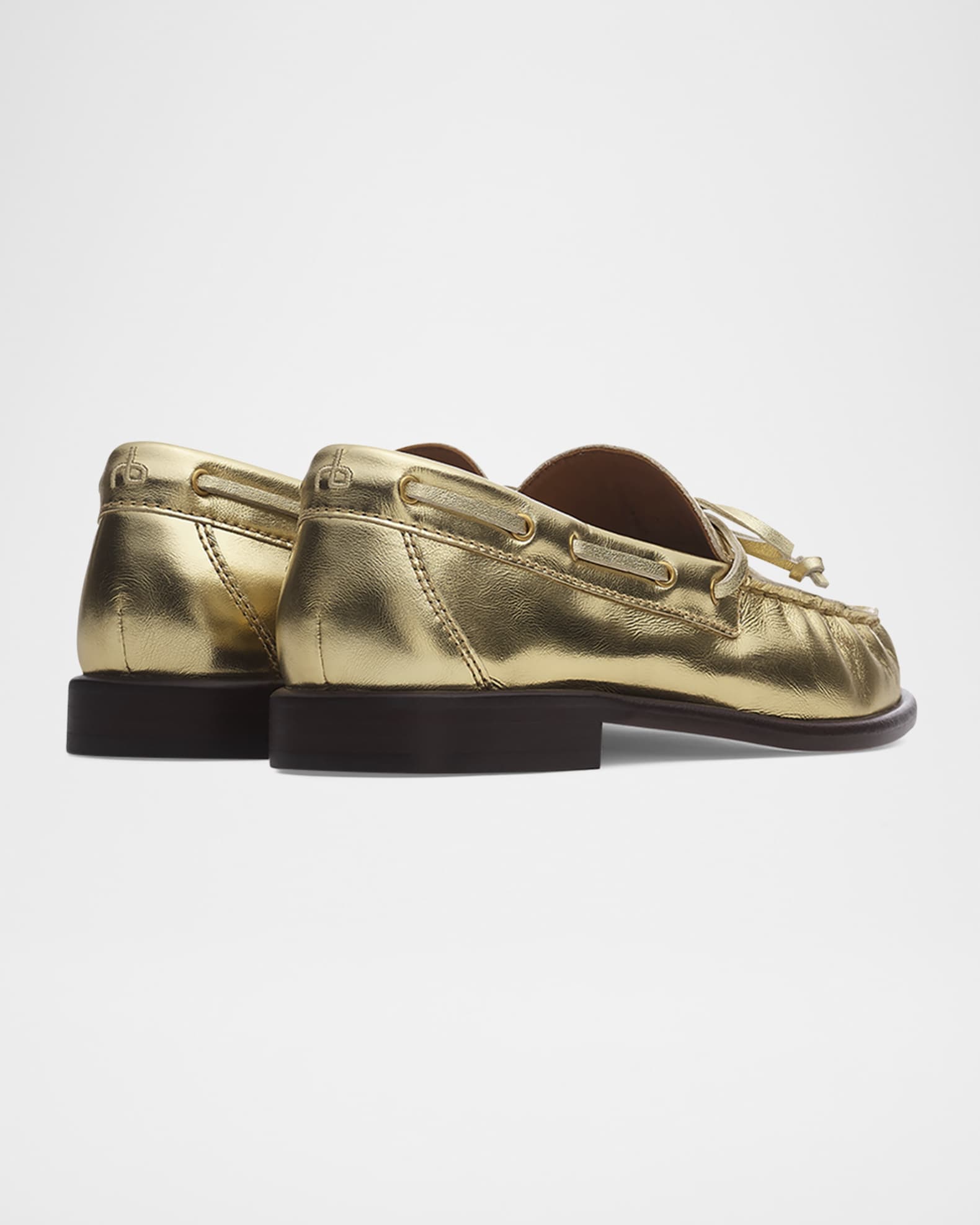 Carter Metallic Boat Loafers 1