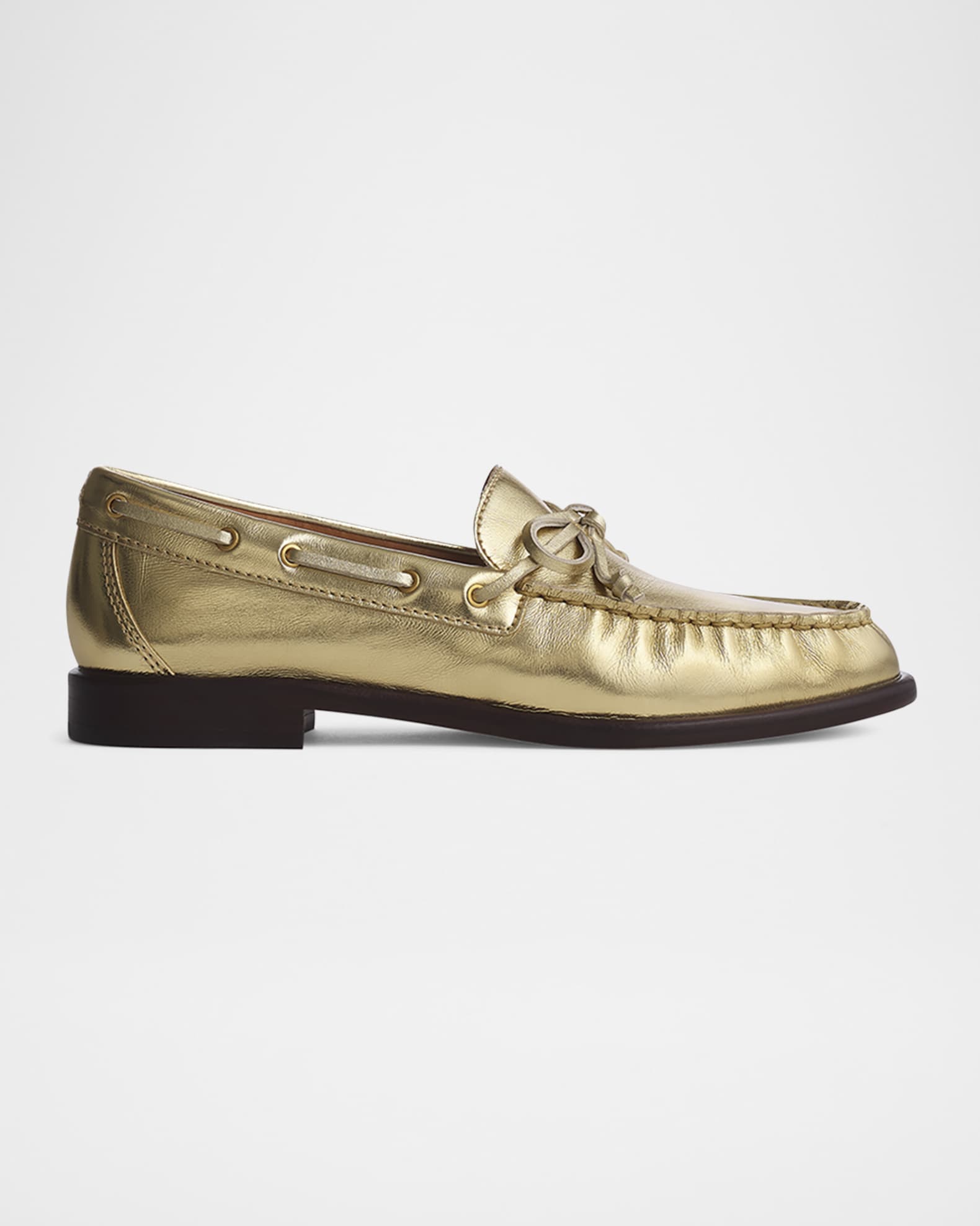 Carter Metallic Boat Loafers 0