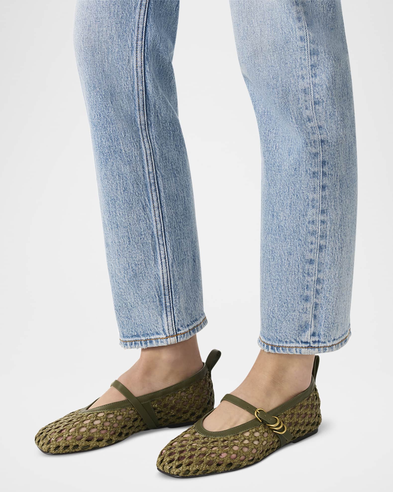 Spire Raffia Mary Jane Flats 1