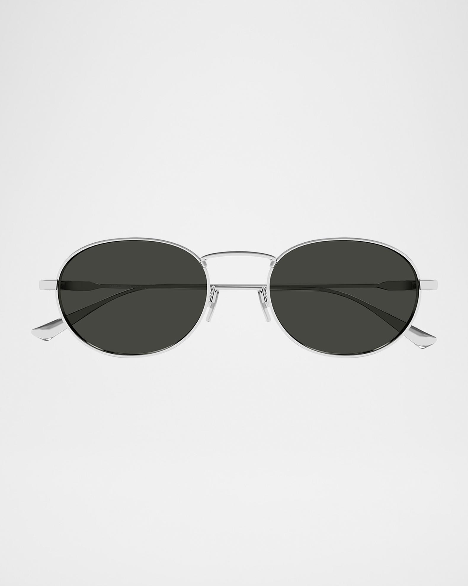 YSL! New! Black Round Frame Sunglasses Saint Laurent Recycled Acetate Round Sunglasses | Neiman Marcus main image 3
