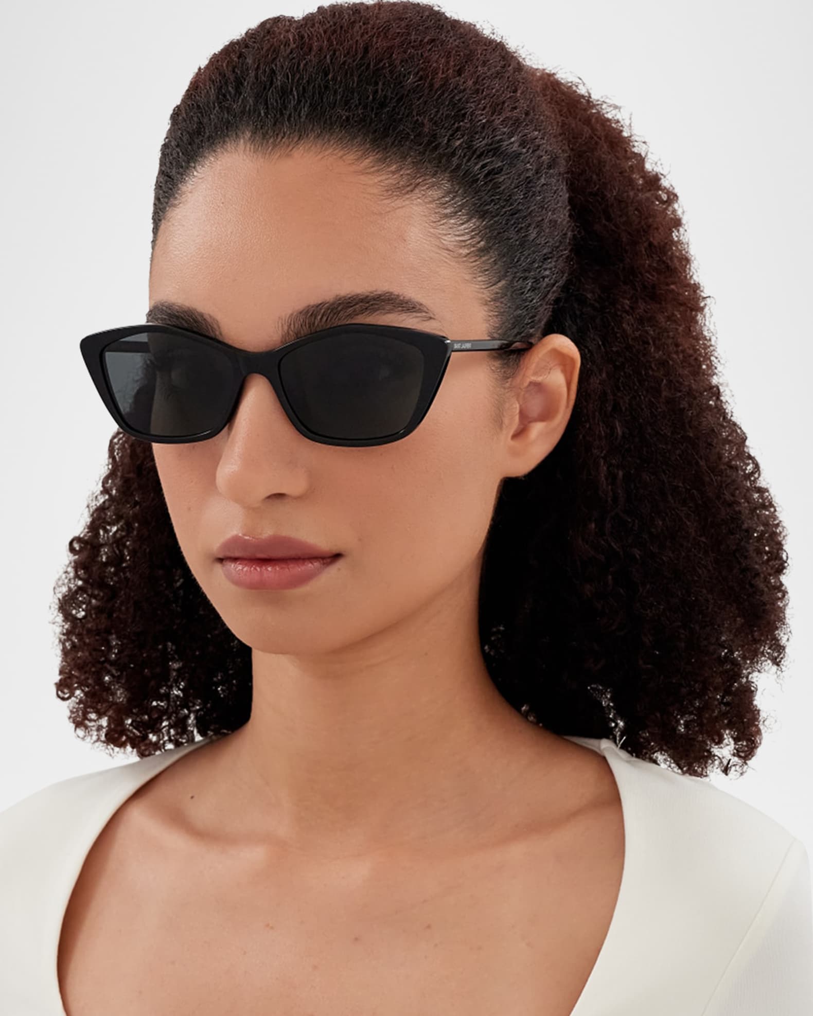 Saint Laurent Cat-Eye Acetate Sunglasses | Neiman Marcus