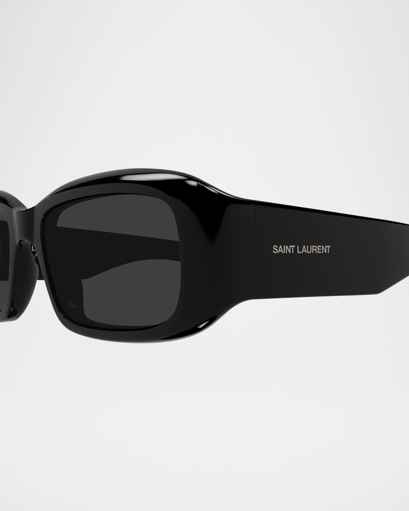 【関税込み】Saint Laurent ブラック SL 809 サングラス Saint Laurent Acetate Rectangle Sunglasses | Neiman Marcus