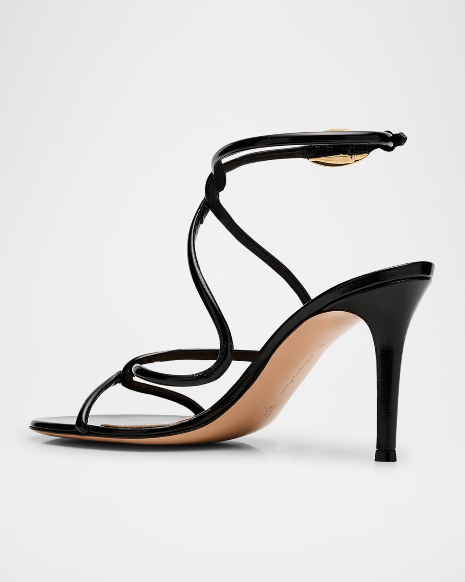 Gianvito Rossi Black Mamba Sandal