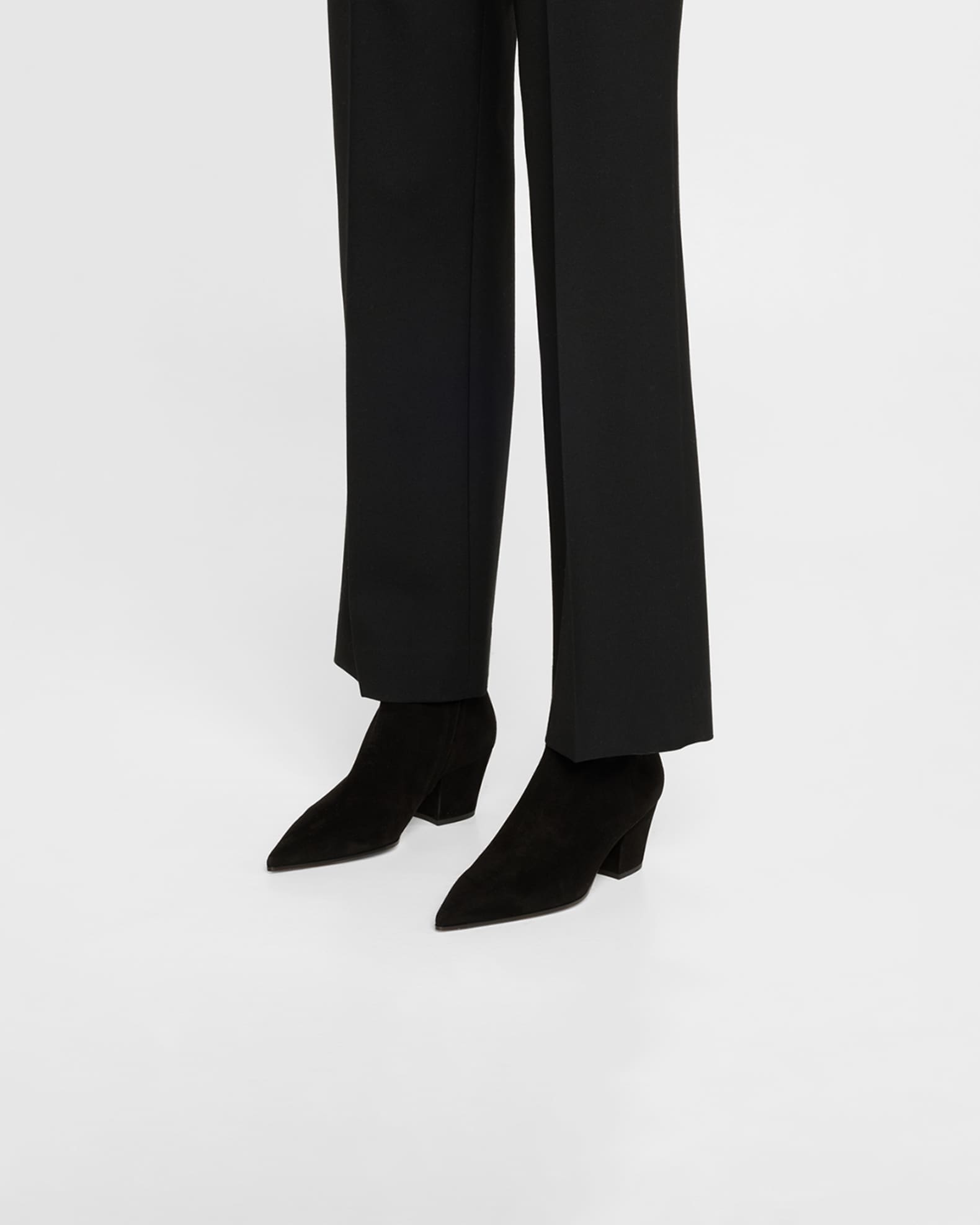 Keinna Suede Zip Ankle Boots 1