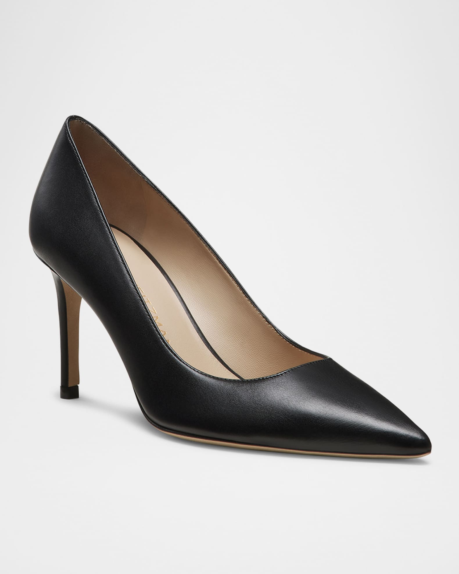 Stuart Leather Stiletto Pumps 1