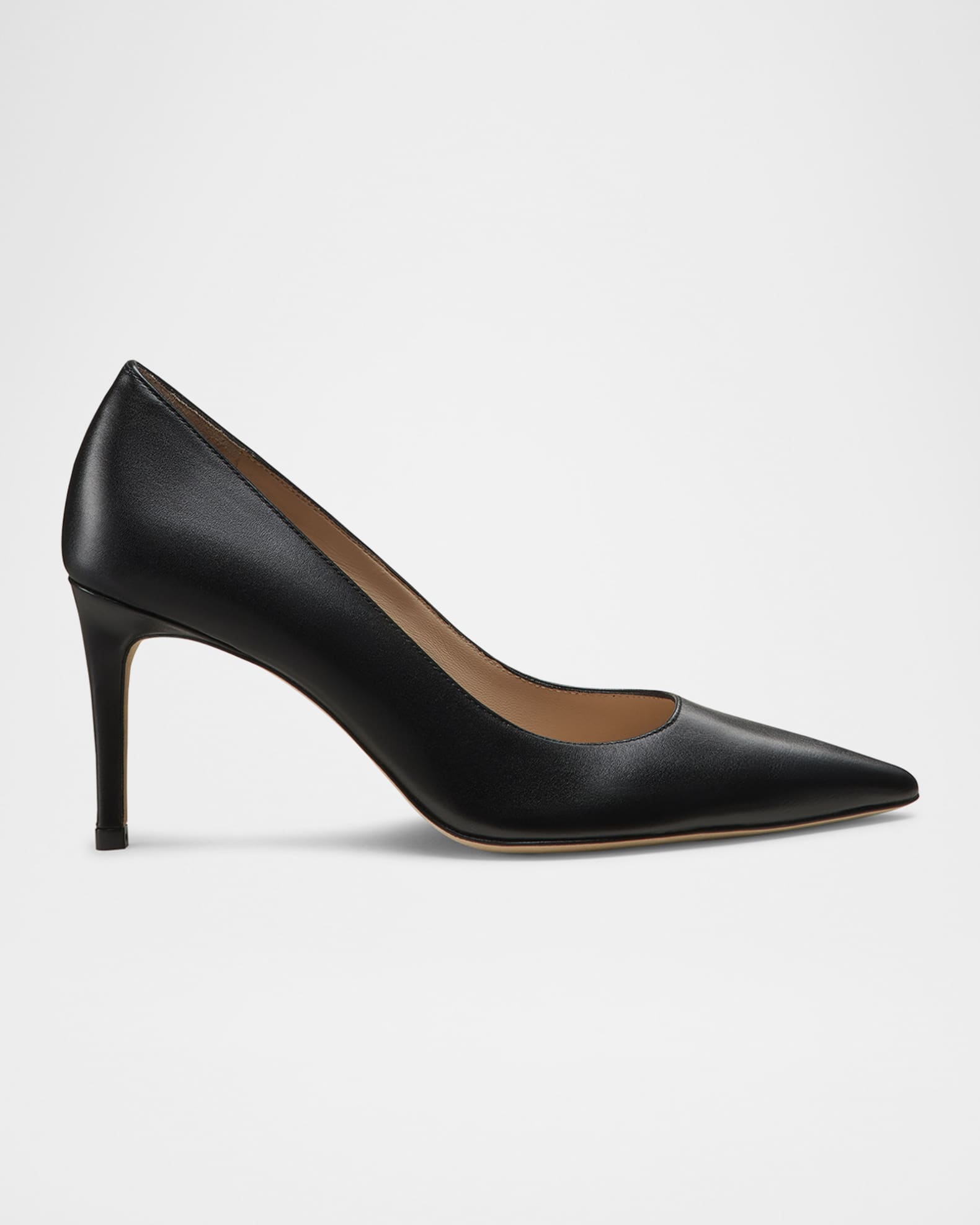 Stuart Leather Stiletto Pumps 0