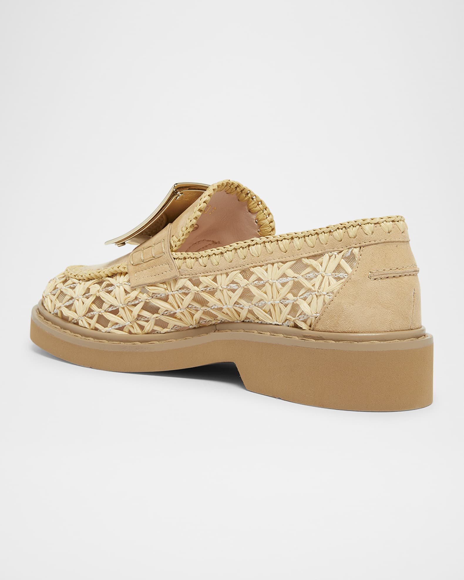 Viv Rangers Braided Raffia Loafers 1